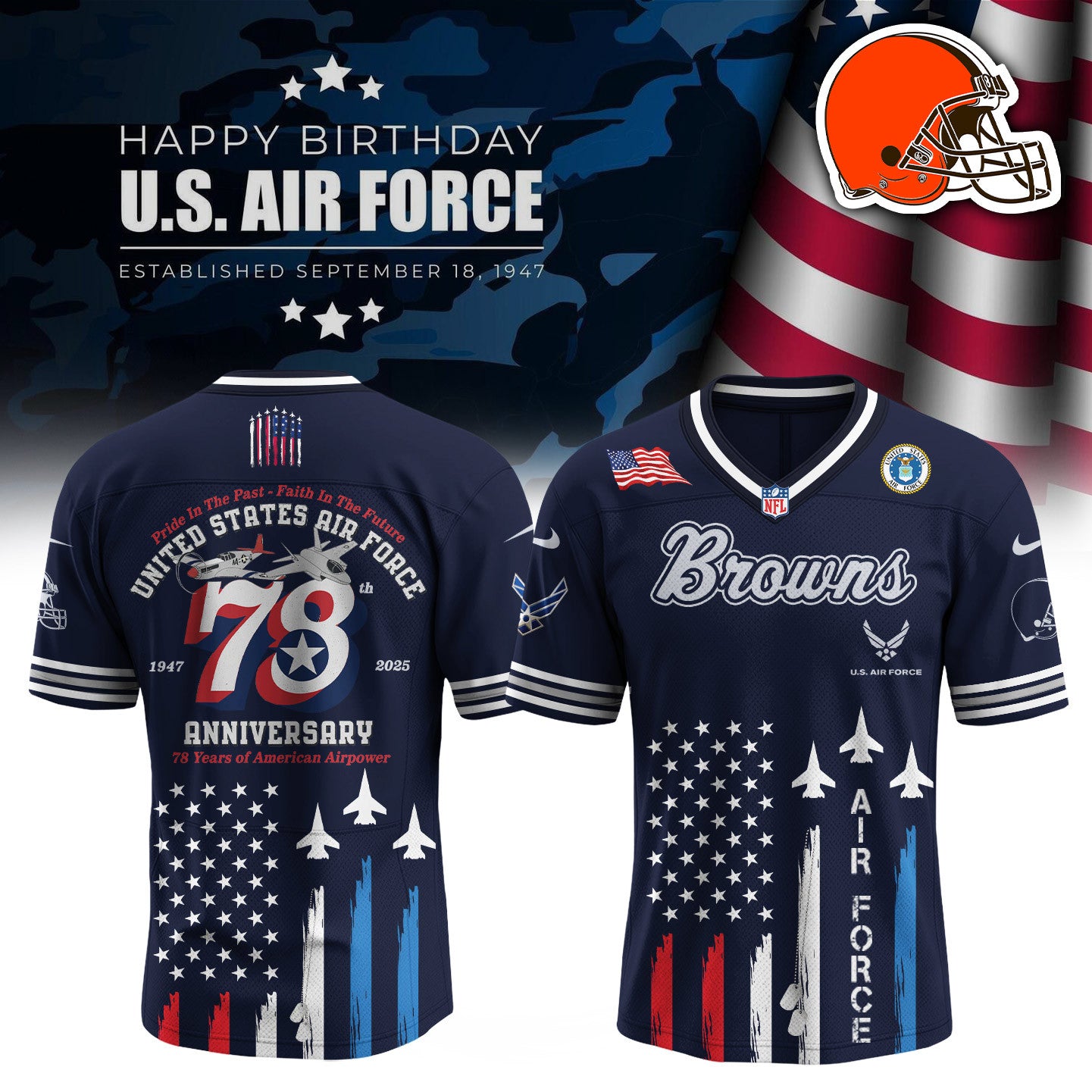 Football x U.S. Air Force Birthday Jersey Limited Edition