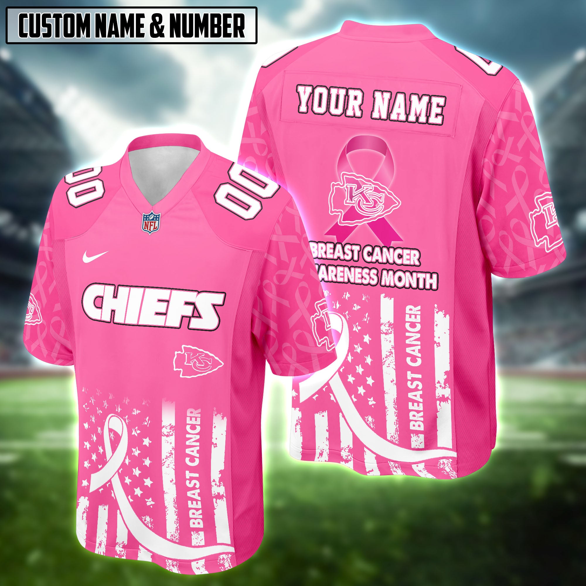 NFL Breast Cancer Awareness Football Jersey Editions Limited 2025