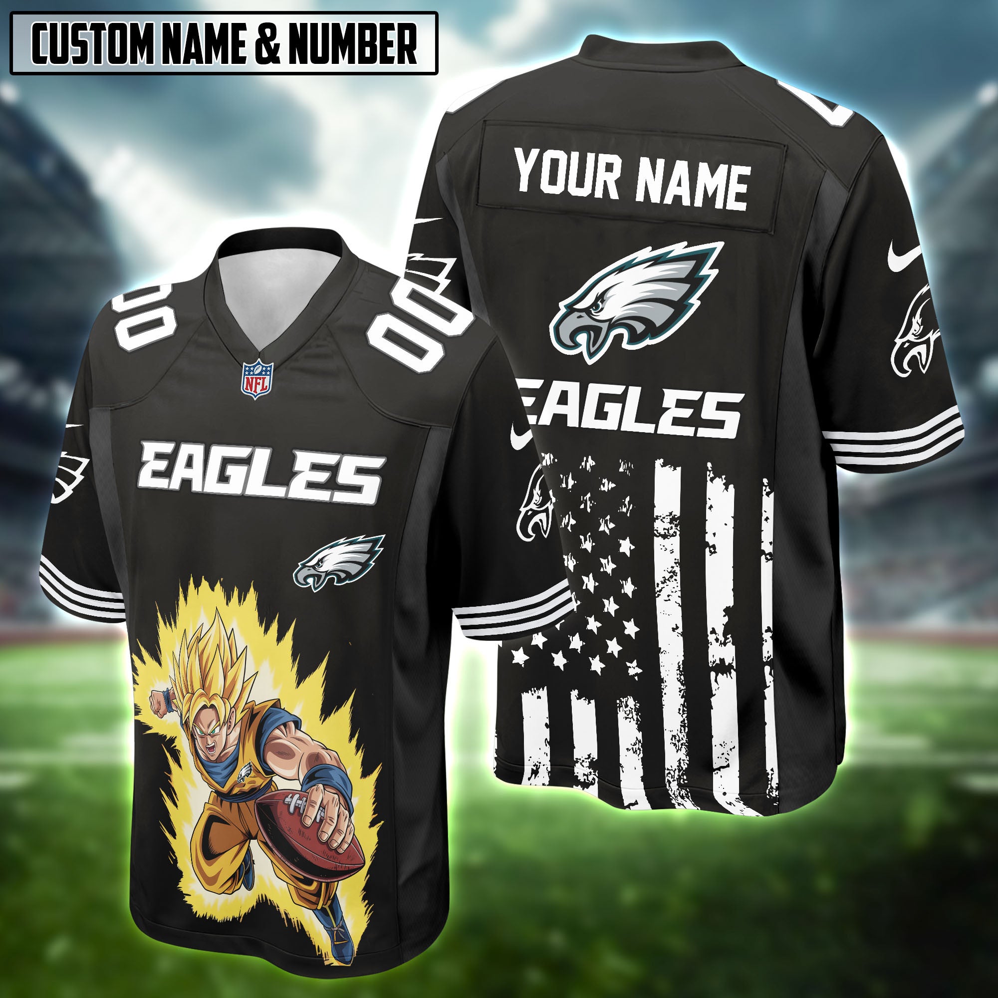 NFL x Goku DBZ Football Jersey Editions Limited 2025