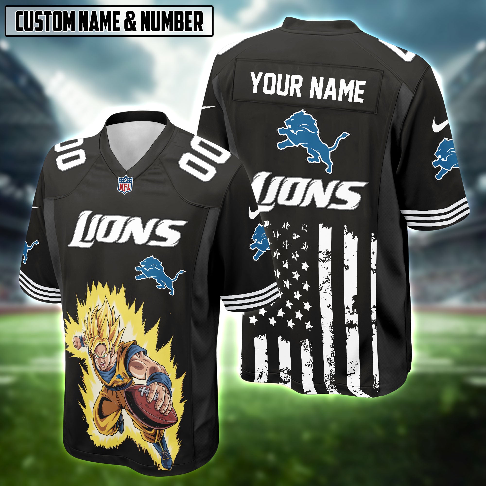 NFL x Goku DBZ Football Jersey Editions Limited 2025