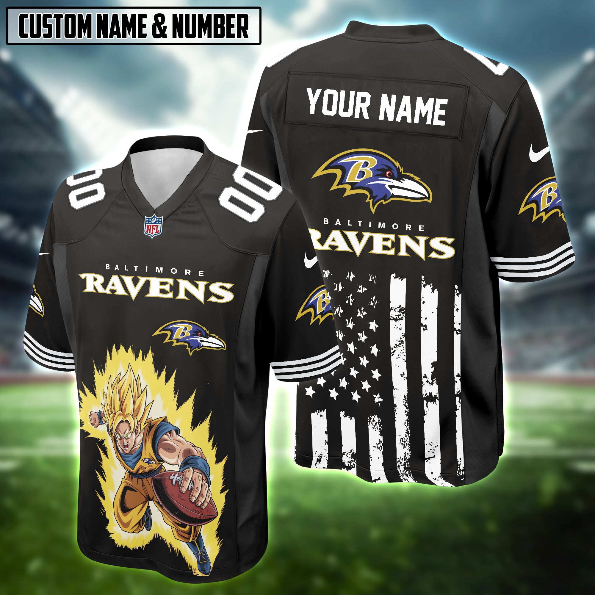 NFL x Goku DBZ Football Jersey Editions Limited 2025