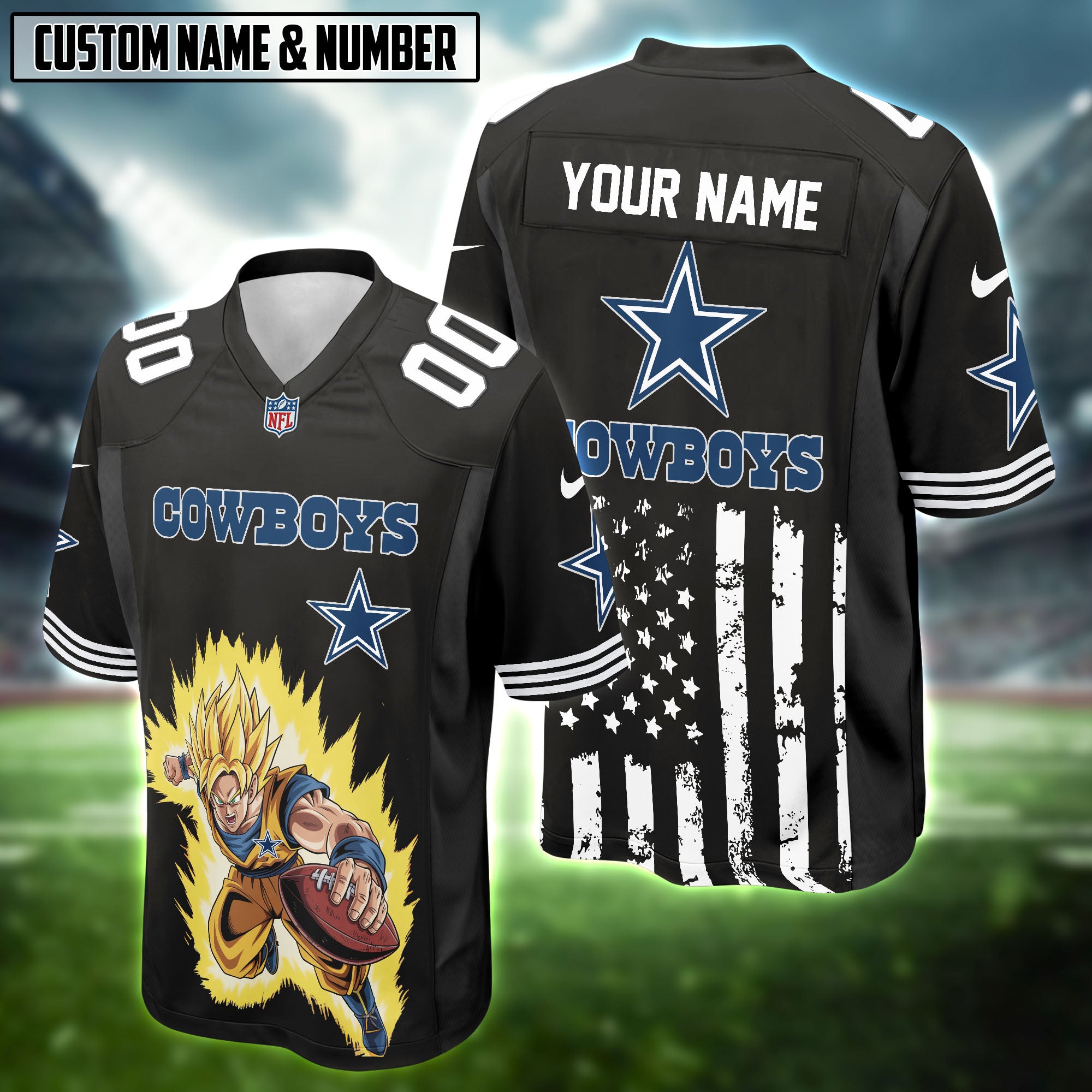 NFL x Goku DBZ Football Jersey Editions Limited 2025