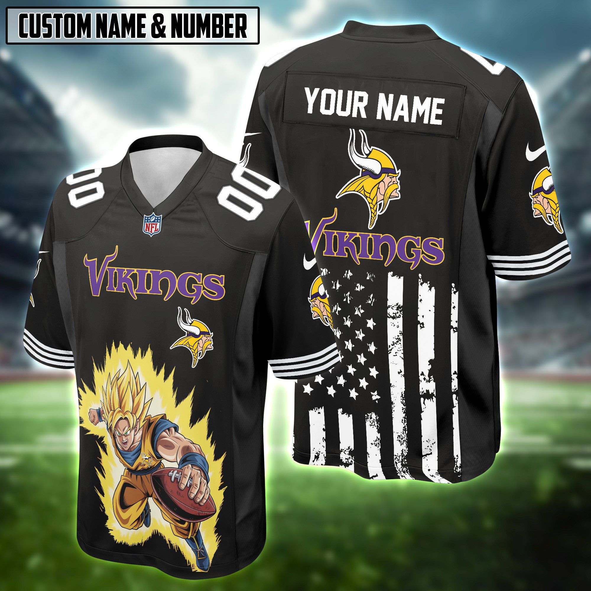 NFL x Goku DBZ Football Jersey Editions Limited 2025