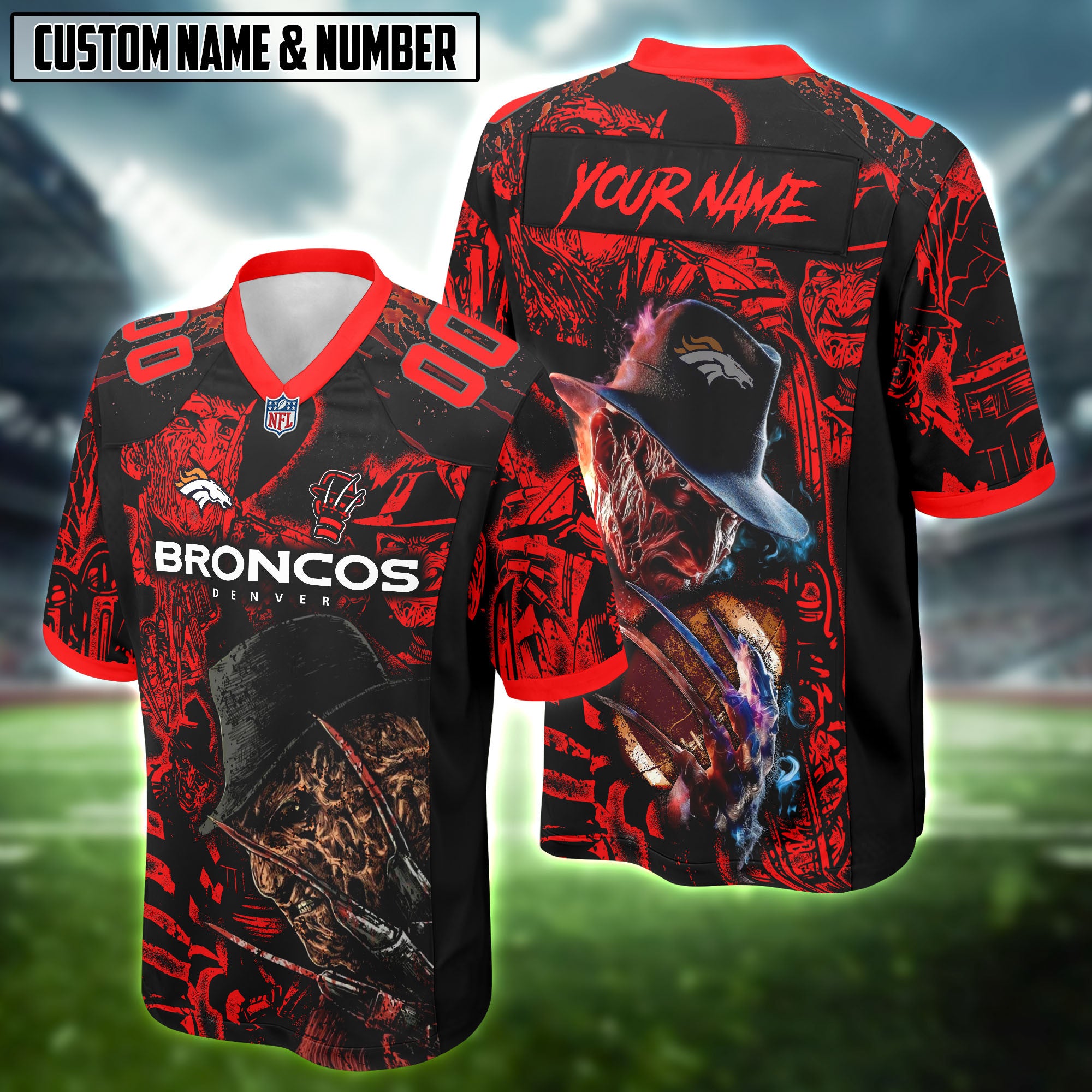 NFL x Freddy Krueger Football Jersey Editions Limited 2025