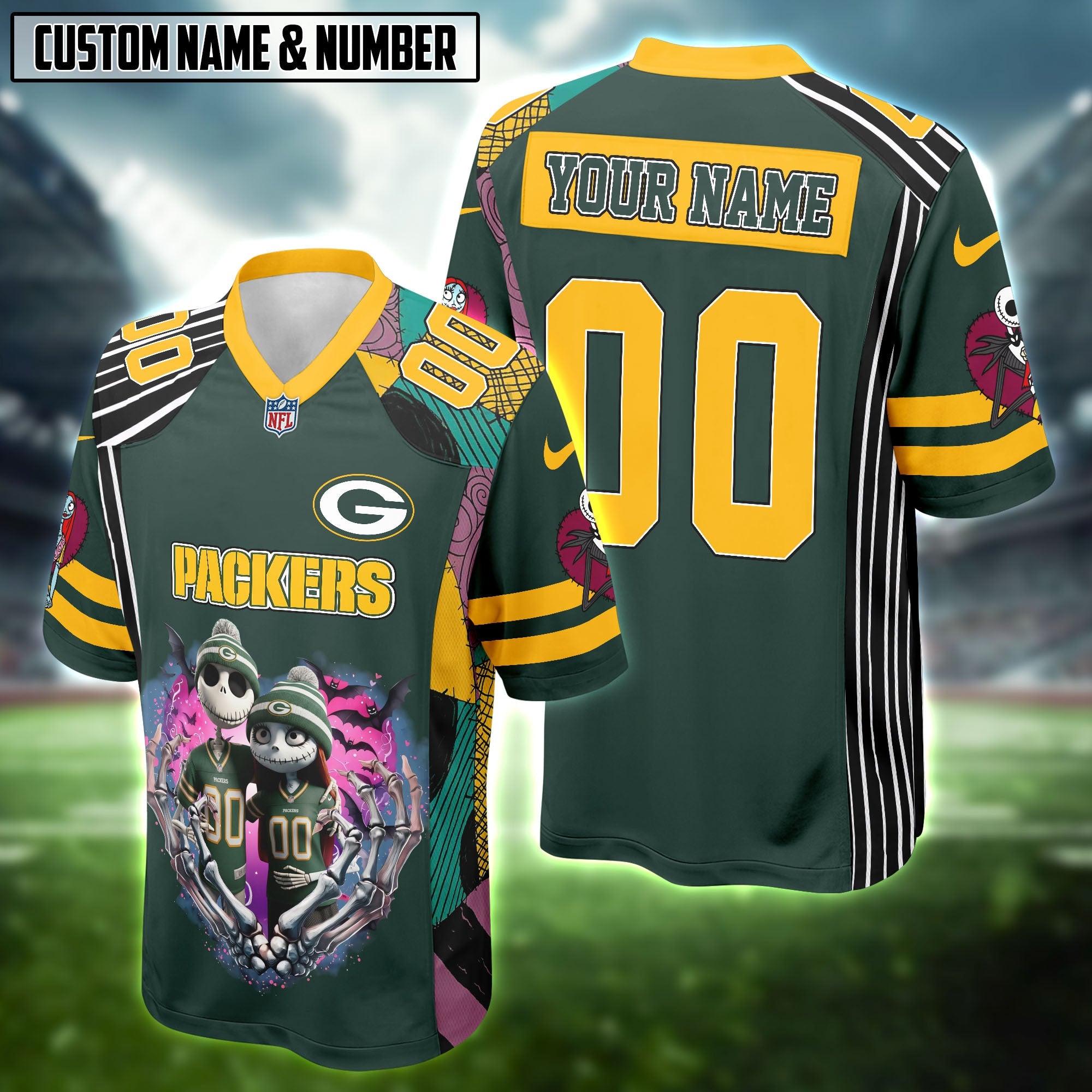 NFL X Jack&Sally The Nightmare Before Christmas Football Jersey Editions Limited 2025