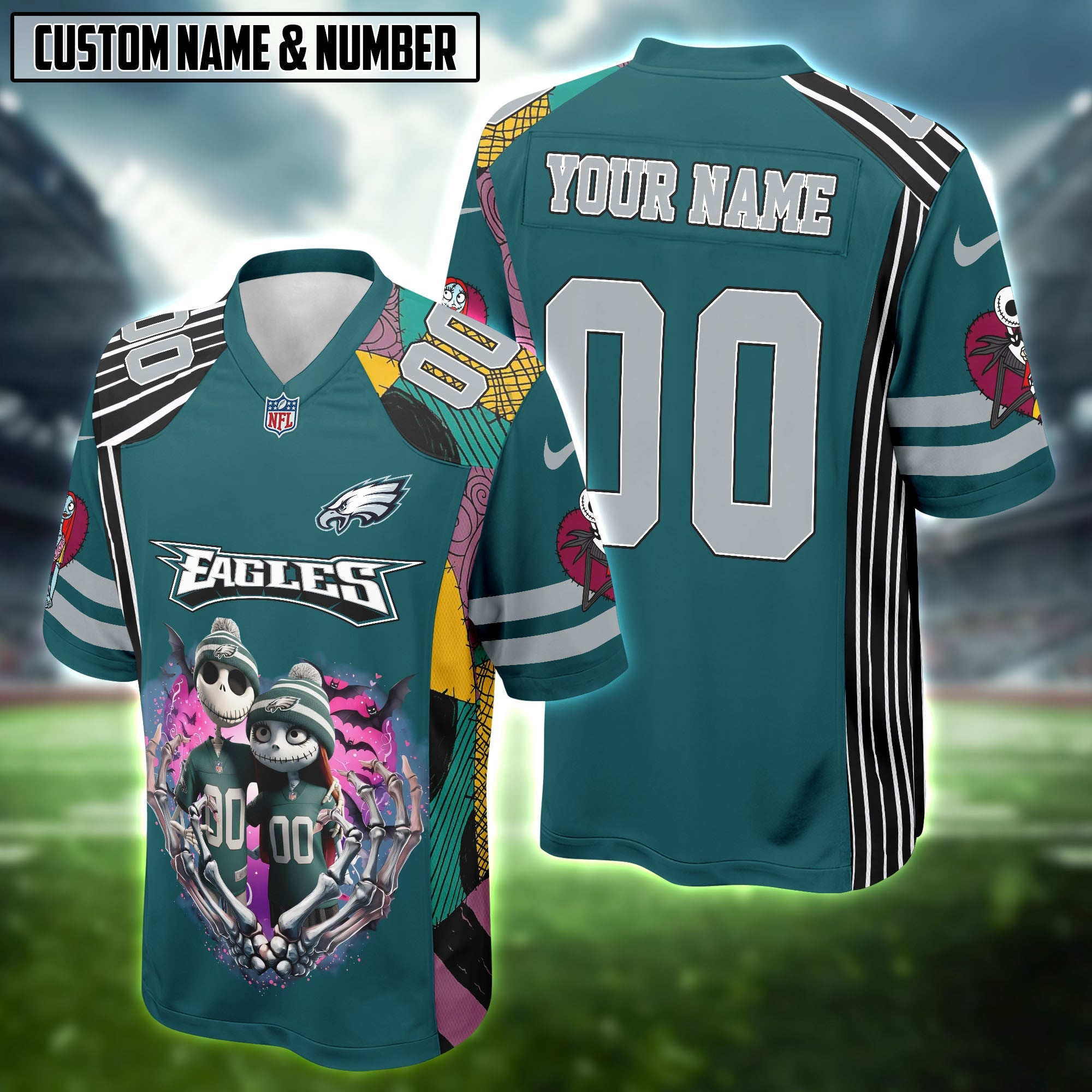 NFL X Jack&Sally The Nightmare Before Christmas Football Jersey Editions Limited 2025