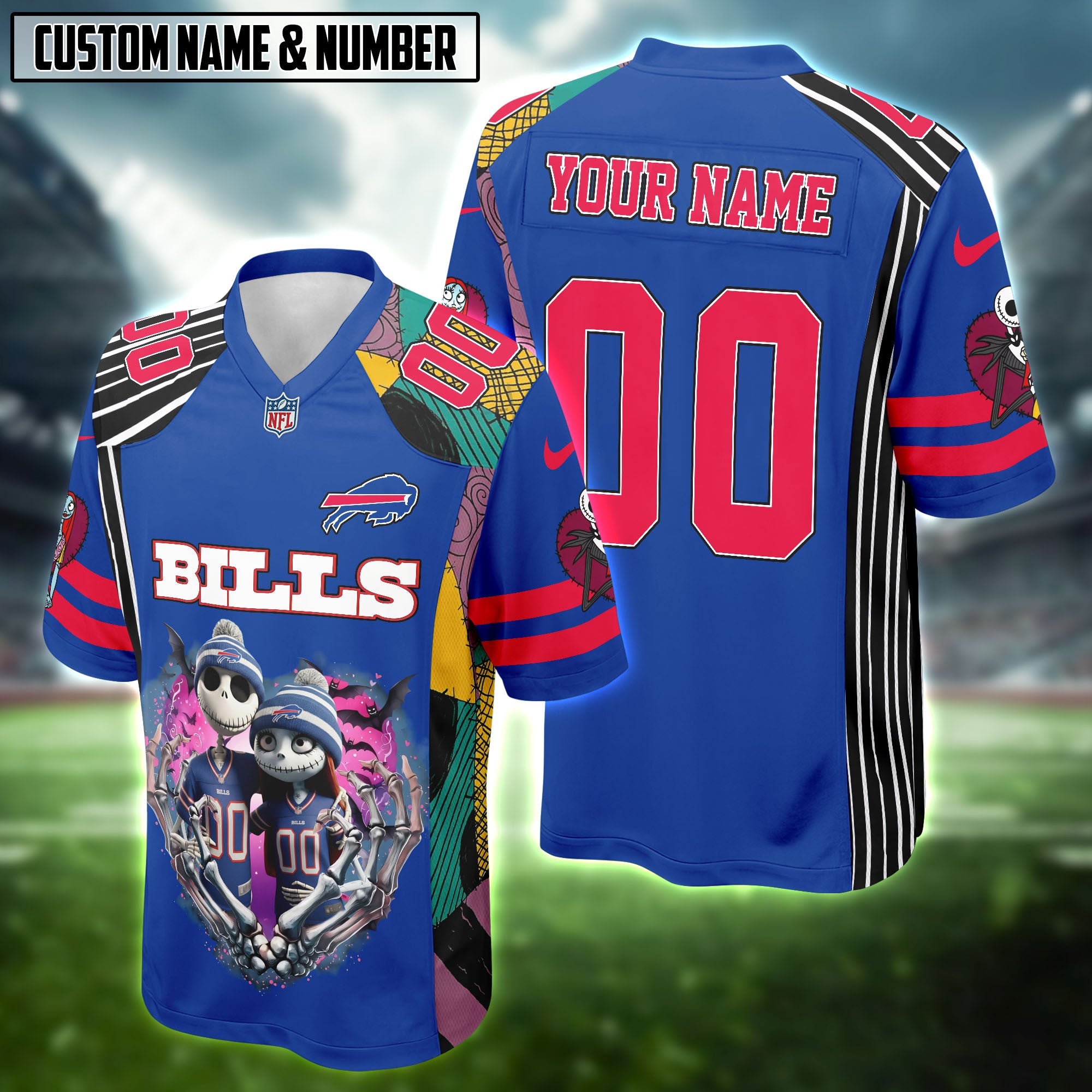 NFL X Jack&Sally The Nightmare Before Christmas Football Jersey Editions Limited 2025