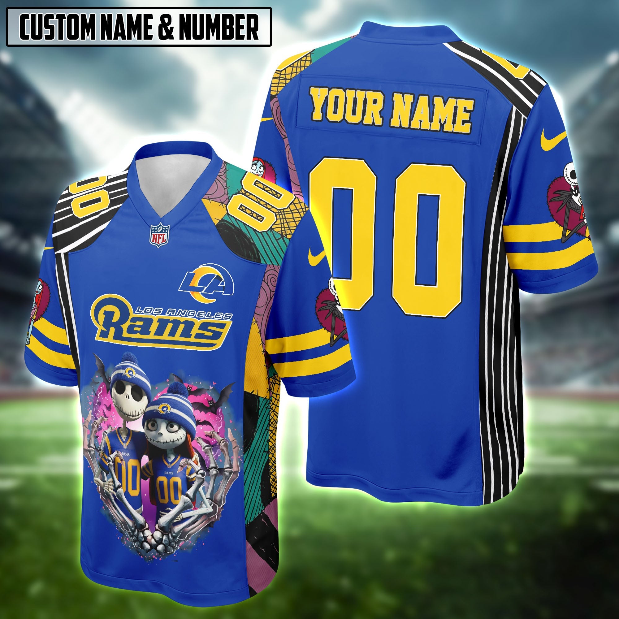 NFL X Jack&Sally The Nightmare Before Christmas Football Jersey Editions Limited 2025