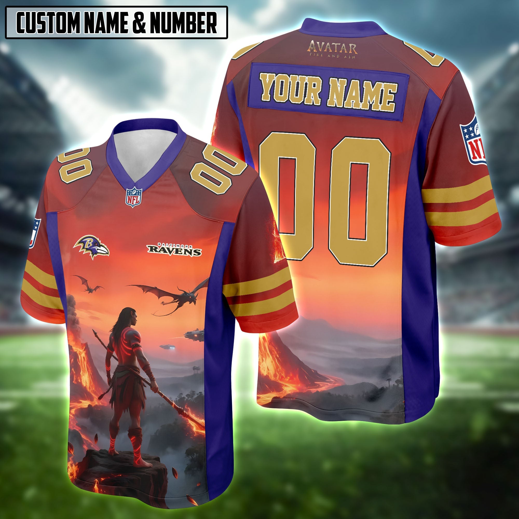 NFL X Avatar Fire And Ash 2025 Football Jersey Editions Limited 2025