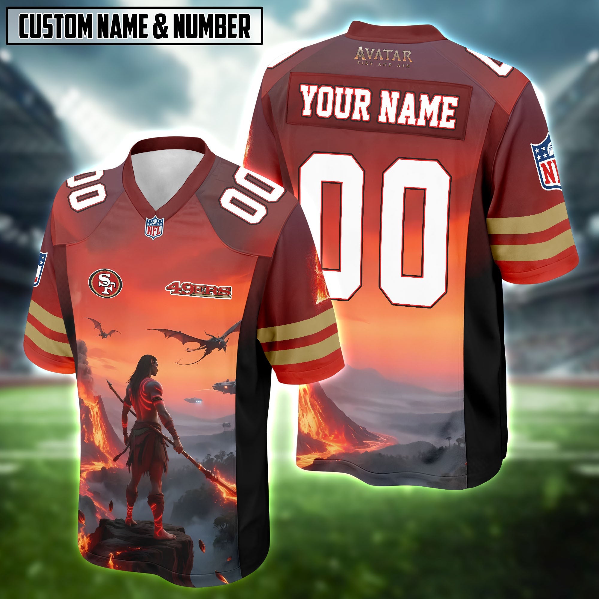 NFL X Avatar Fire And Ash 2025 Football Jersey Editions Limited 2025
