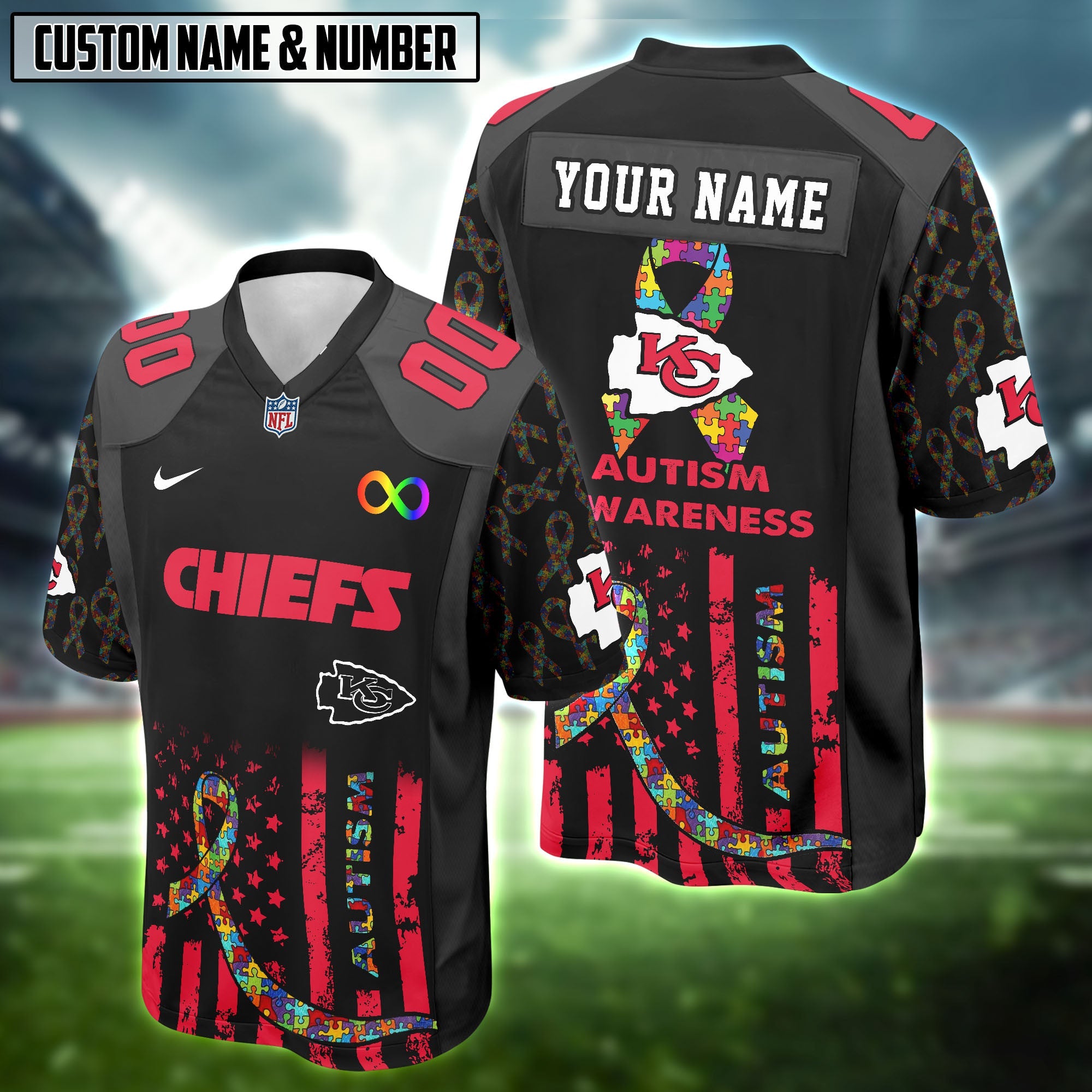 NFL x Autism Awareness Football Jersey Editions