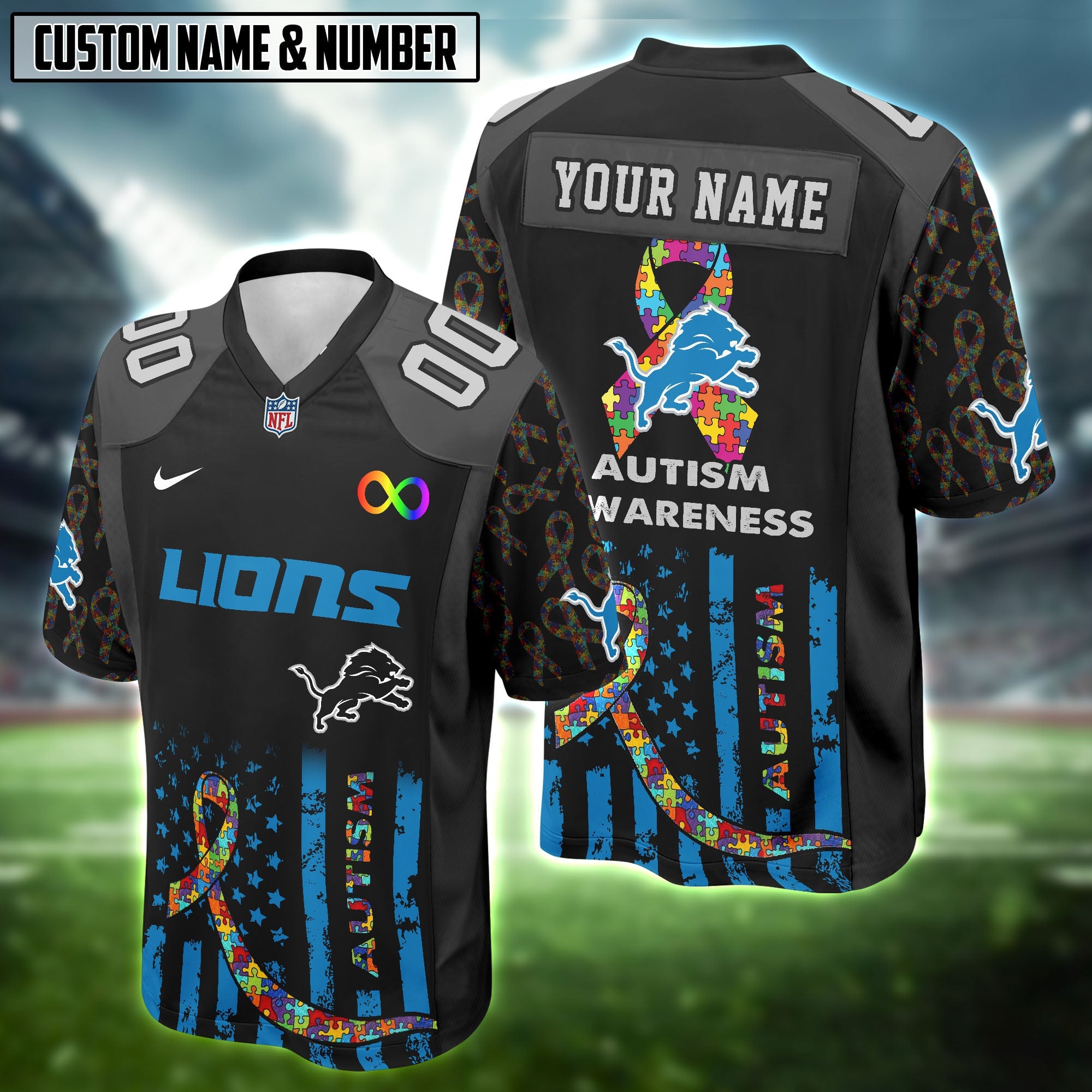 NFL x Autism Awareness Football Jersey Editions