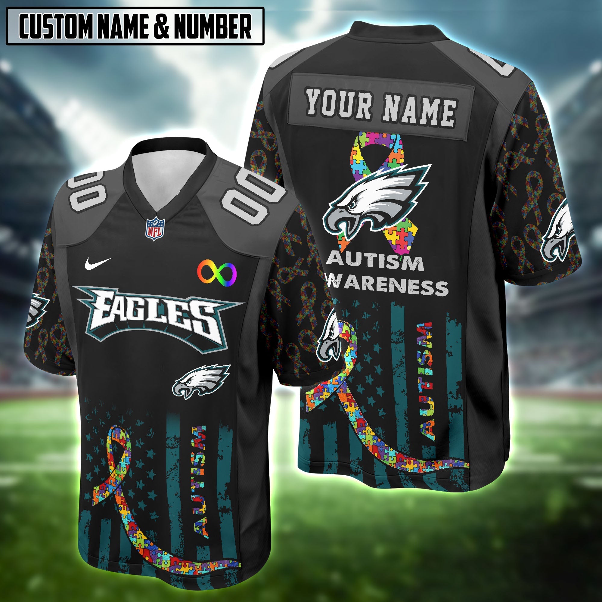 NFL x Autism Awareness Football Jersey Editions