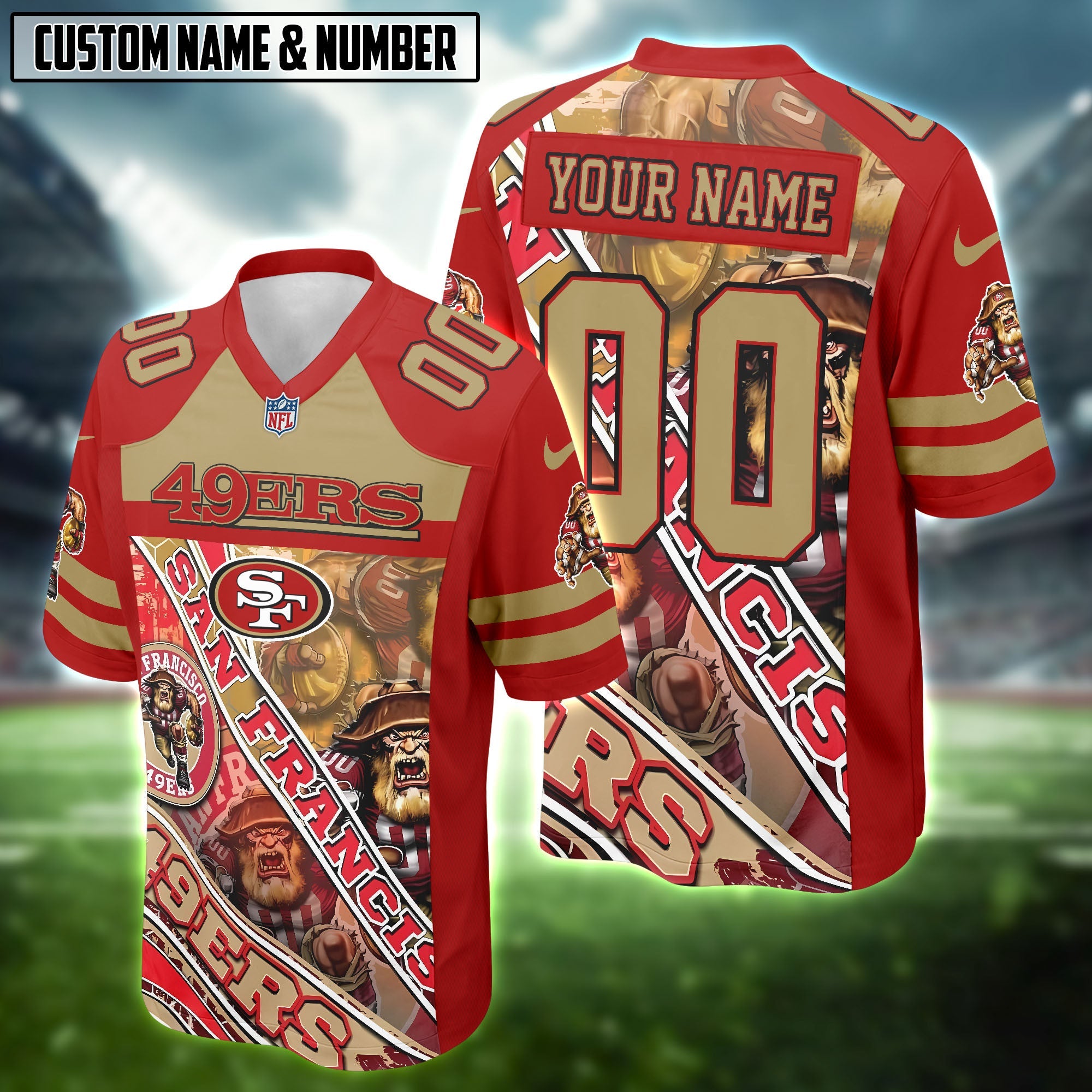 NFL Team Mascot Football Jersey Editions Limited