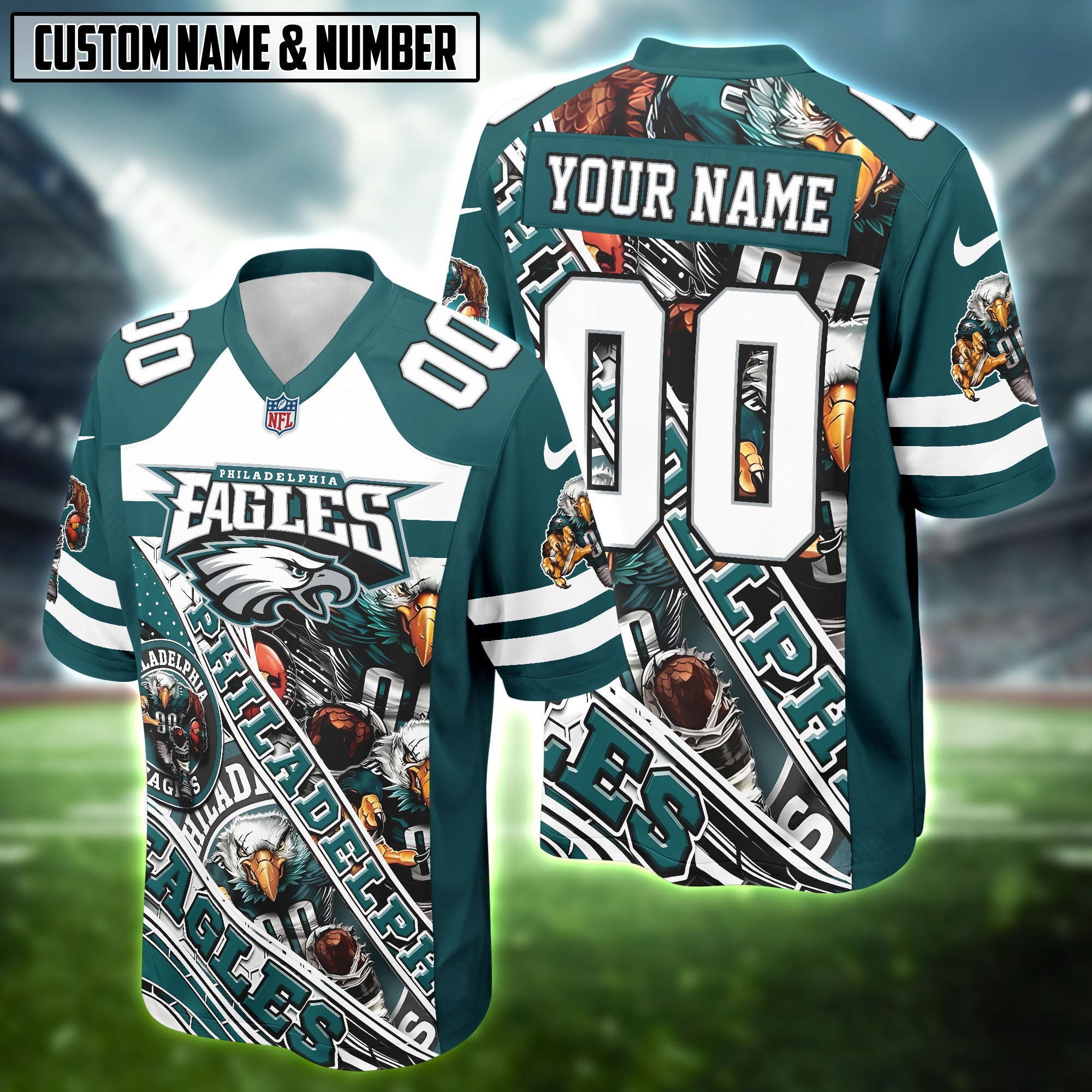 NFL Team Mascot Football Jersey Editions Limited