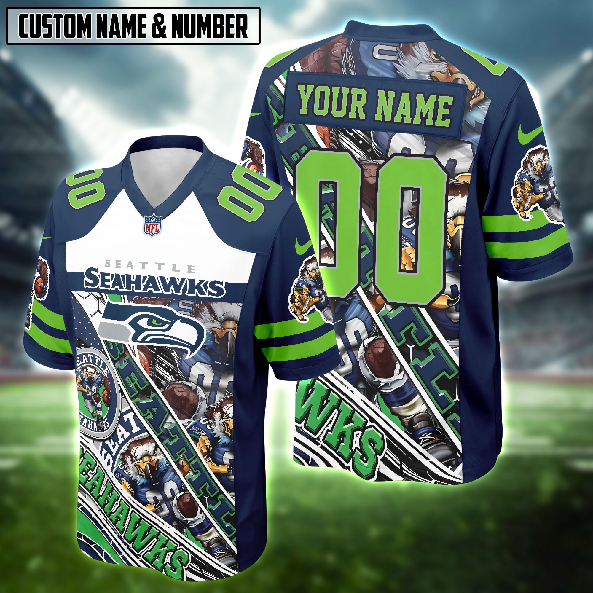 NFL Team Mascot Football Jersey Editions Limited