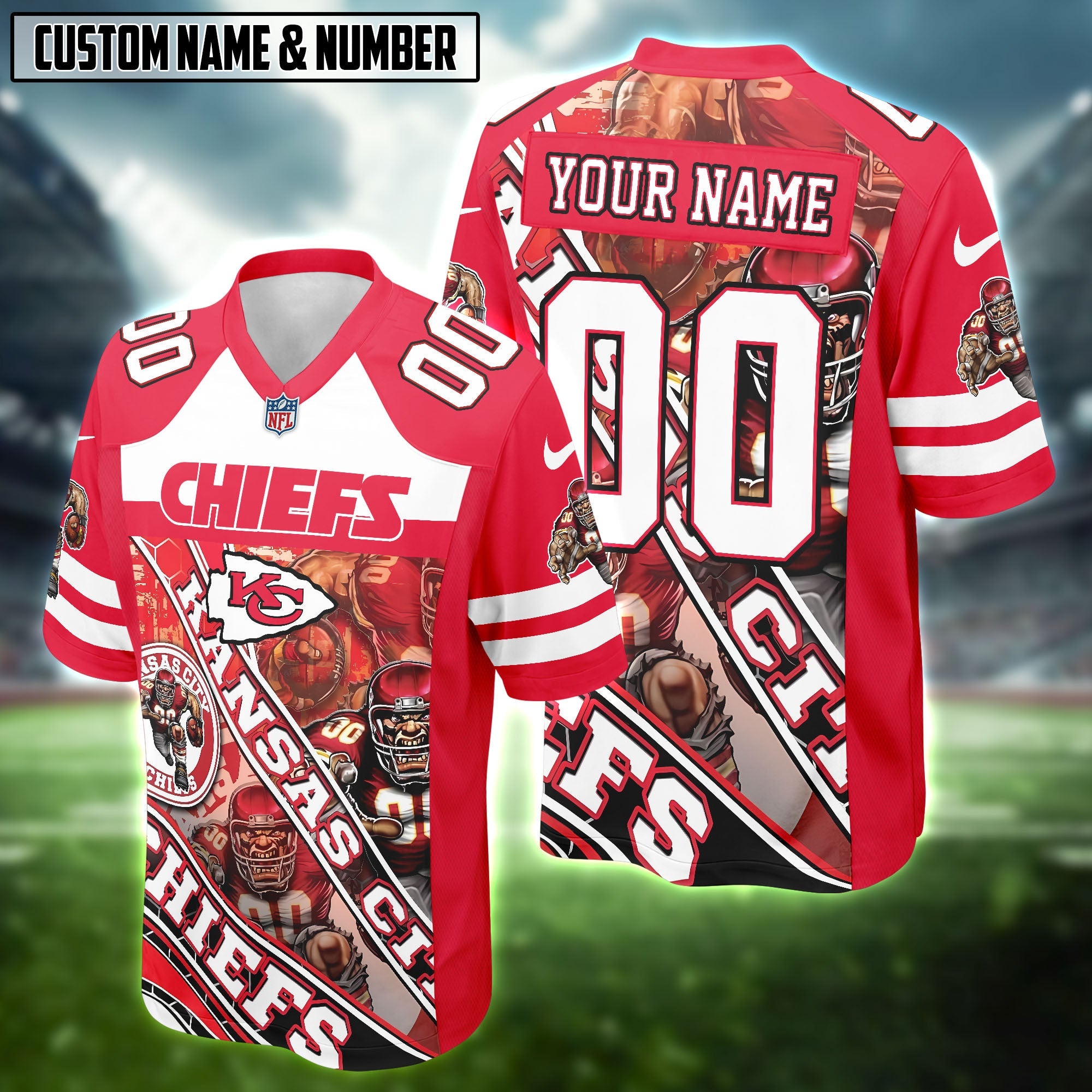 NFL Team Mascot Football Jersey Editions Limited