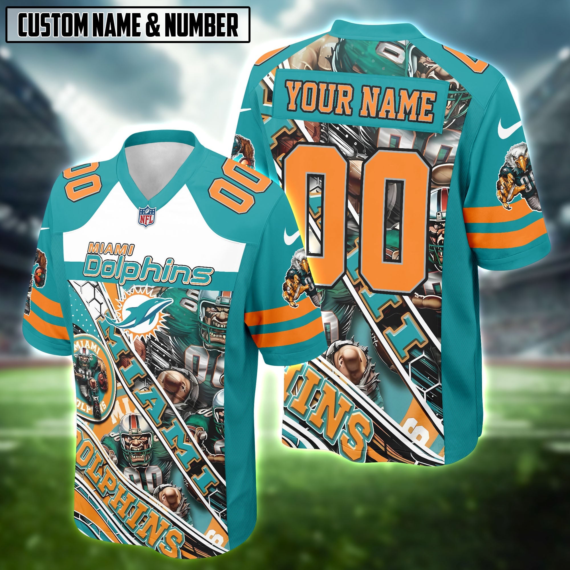 NFL Team Mascot Football Jersey Editions Limited
