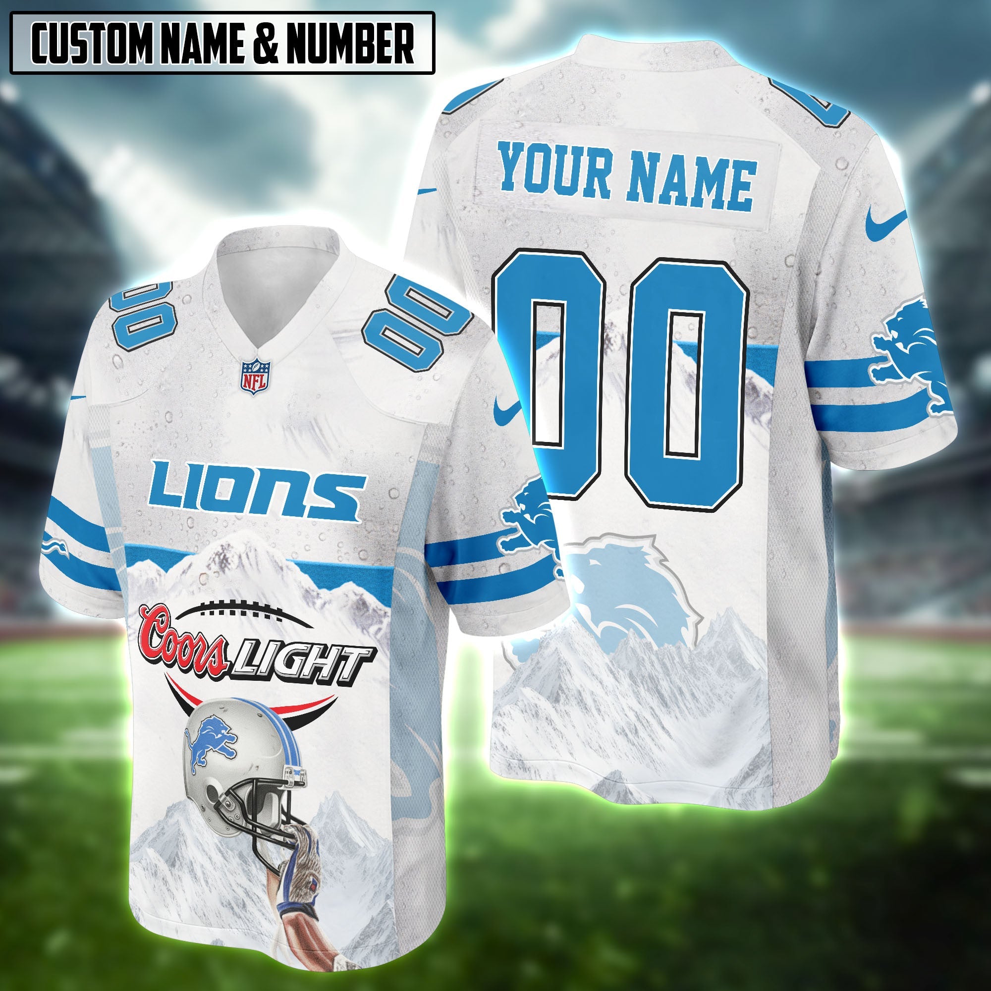 NFL X Coors Light Beer Football Jersey Editions Limited
