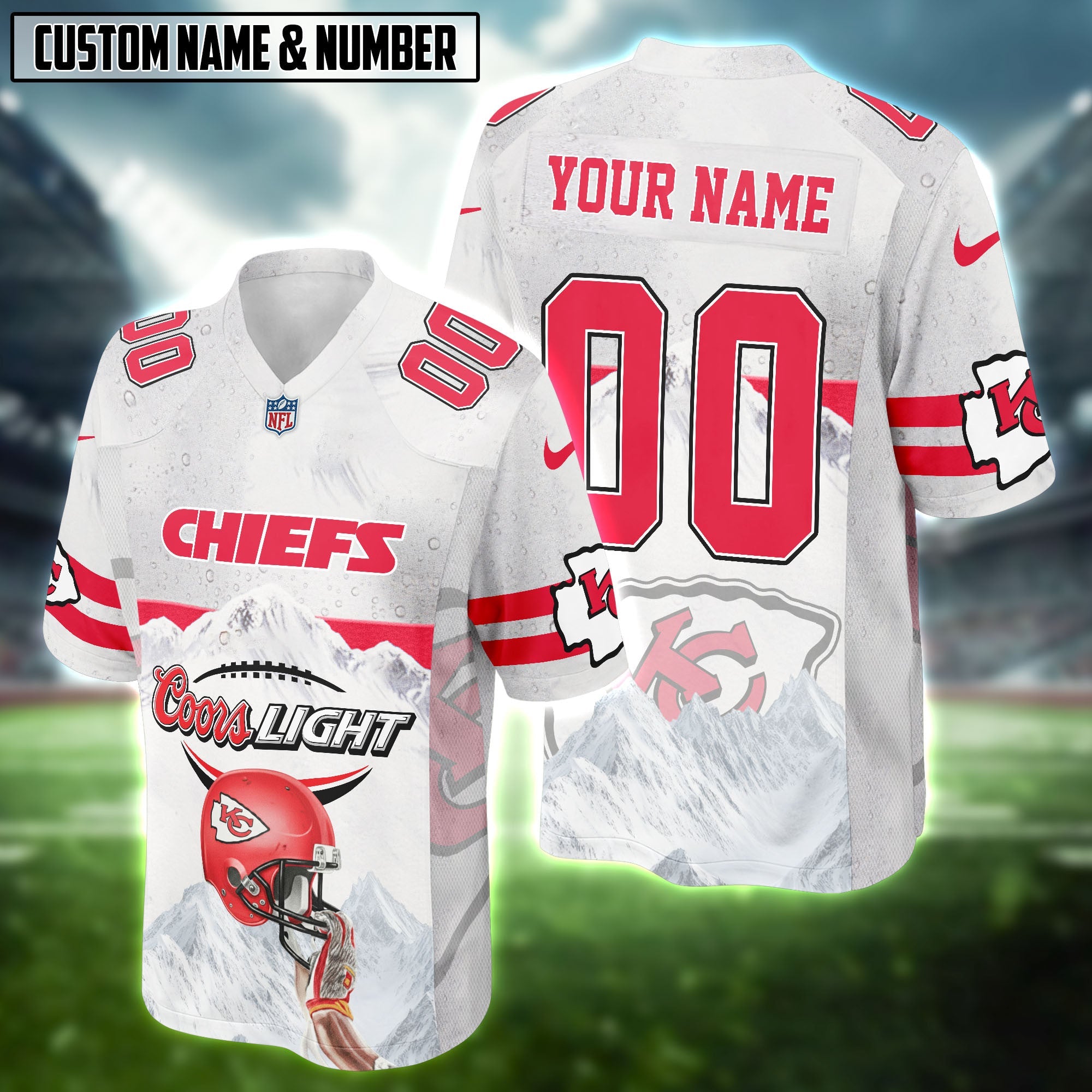 NFL X Coors Light Beer Football Jersey Editions Limited