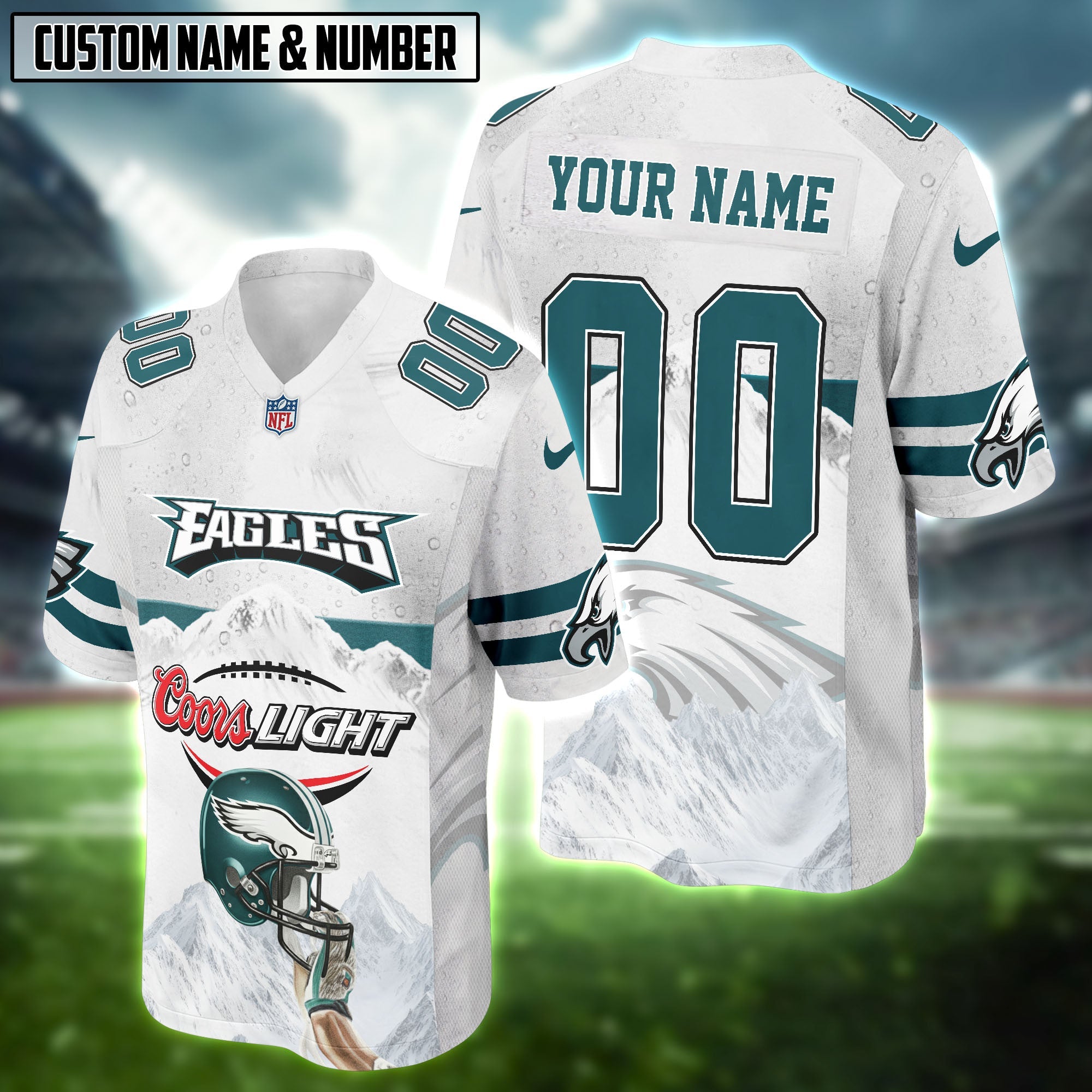 NFL X Coors Light Beer Football Jersey Editions Limited
