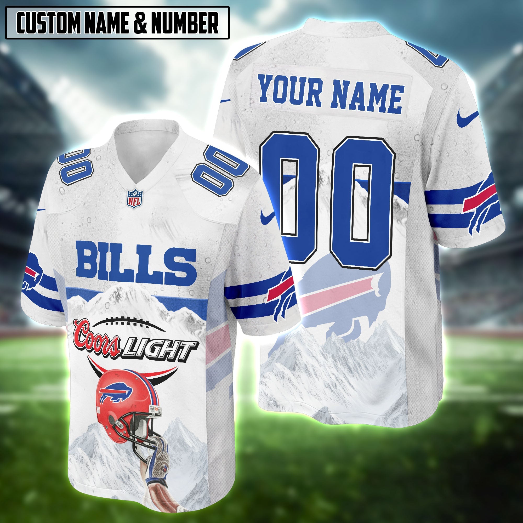 NFL X Coors Light Beer Football Jersey Editions Limited