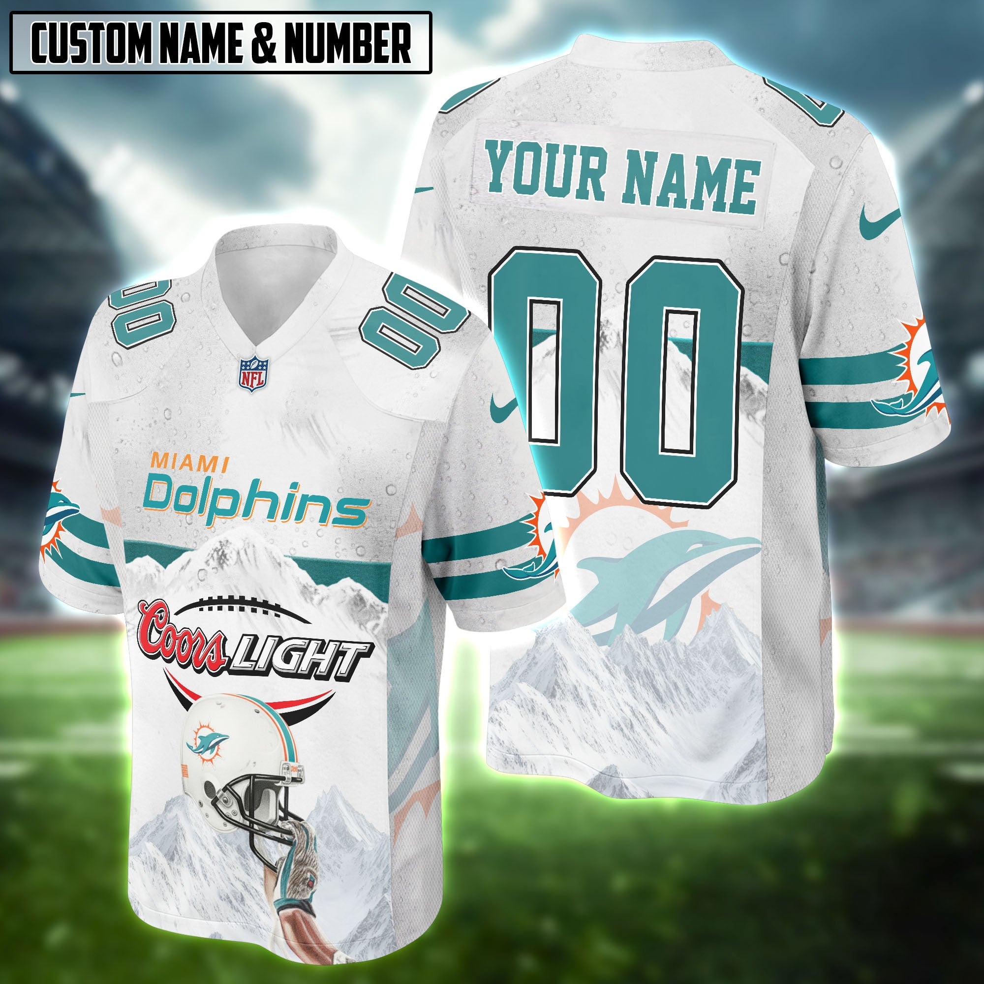 NFL X Coors Light Beer Football Jersey Editions Limited