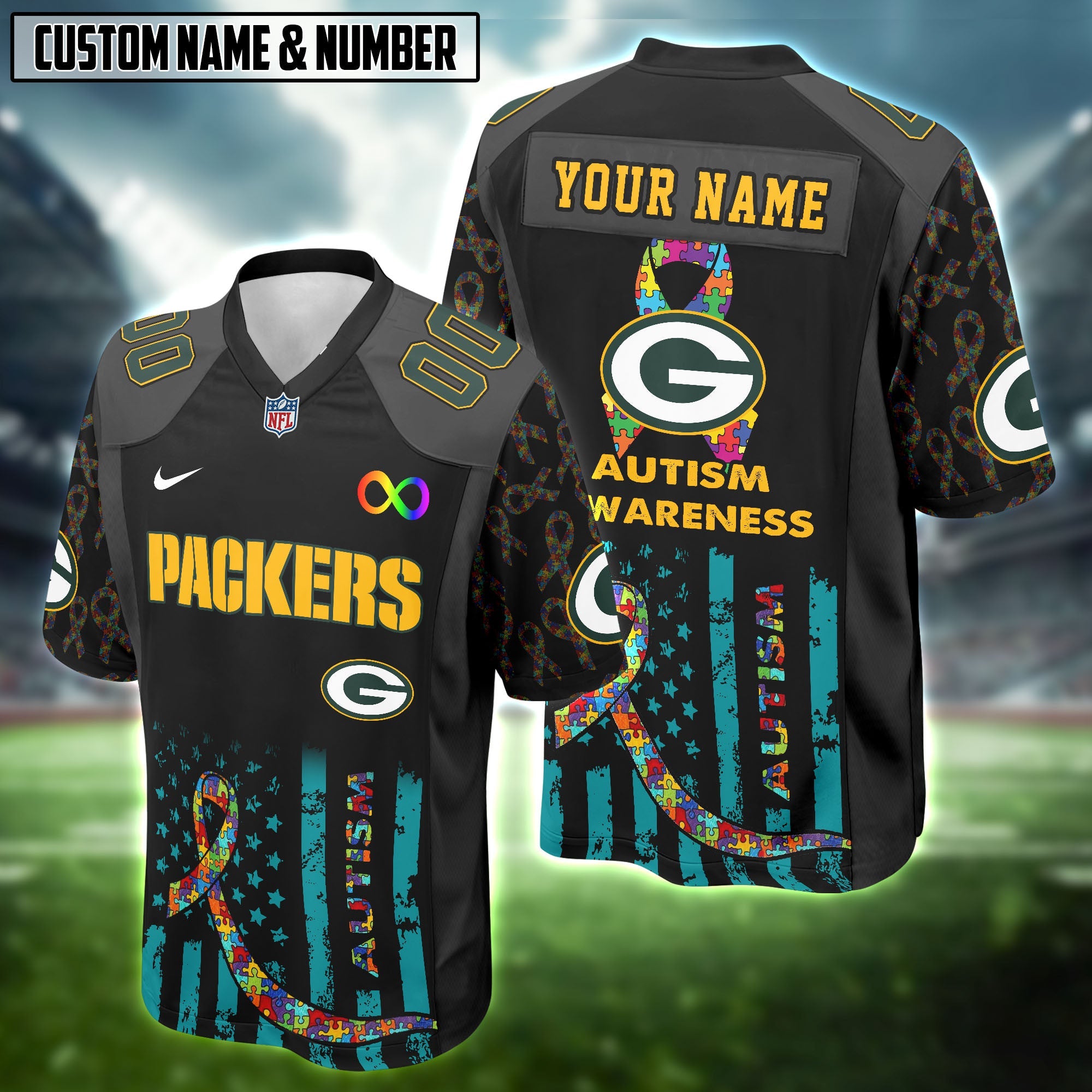 NFL x Autism Awareness Football Jersey Editions