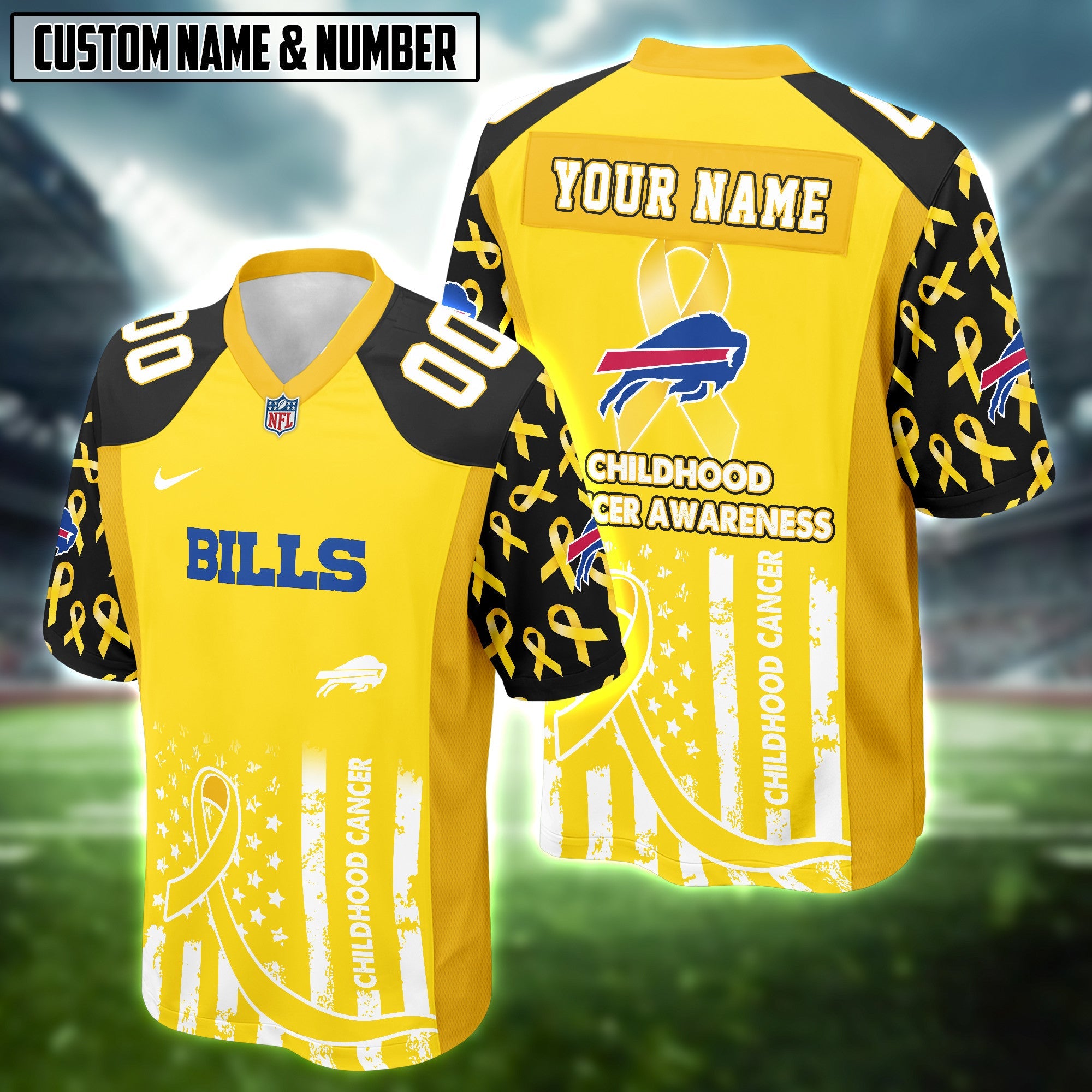 NFL Childhood Cancer Awareness Football Jersey Editions Limited