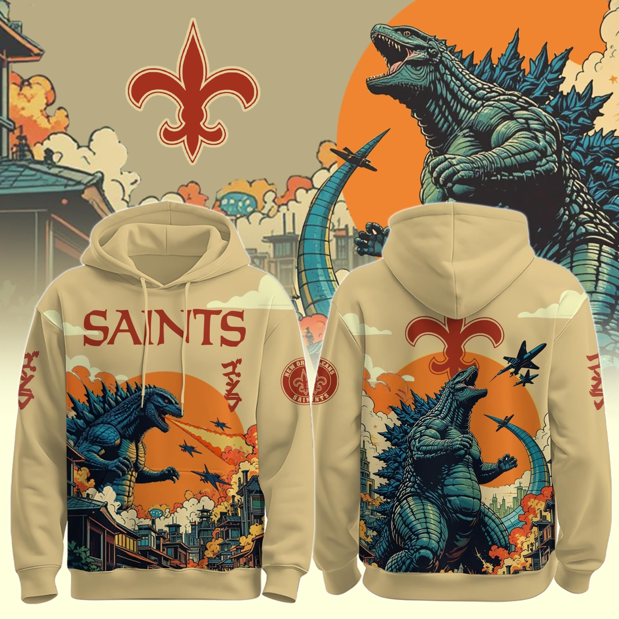 NFL x Godzilla Hoodie Jogger Cap