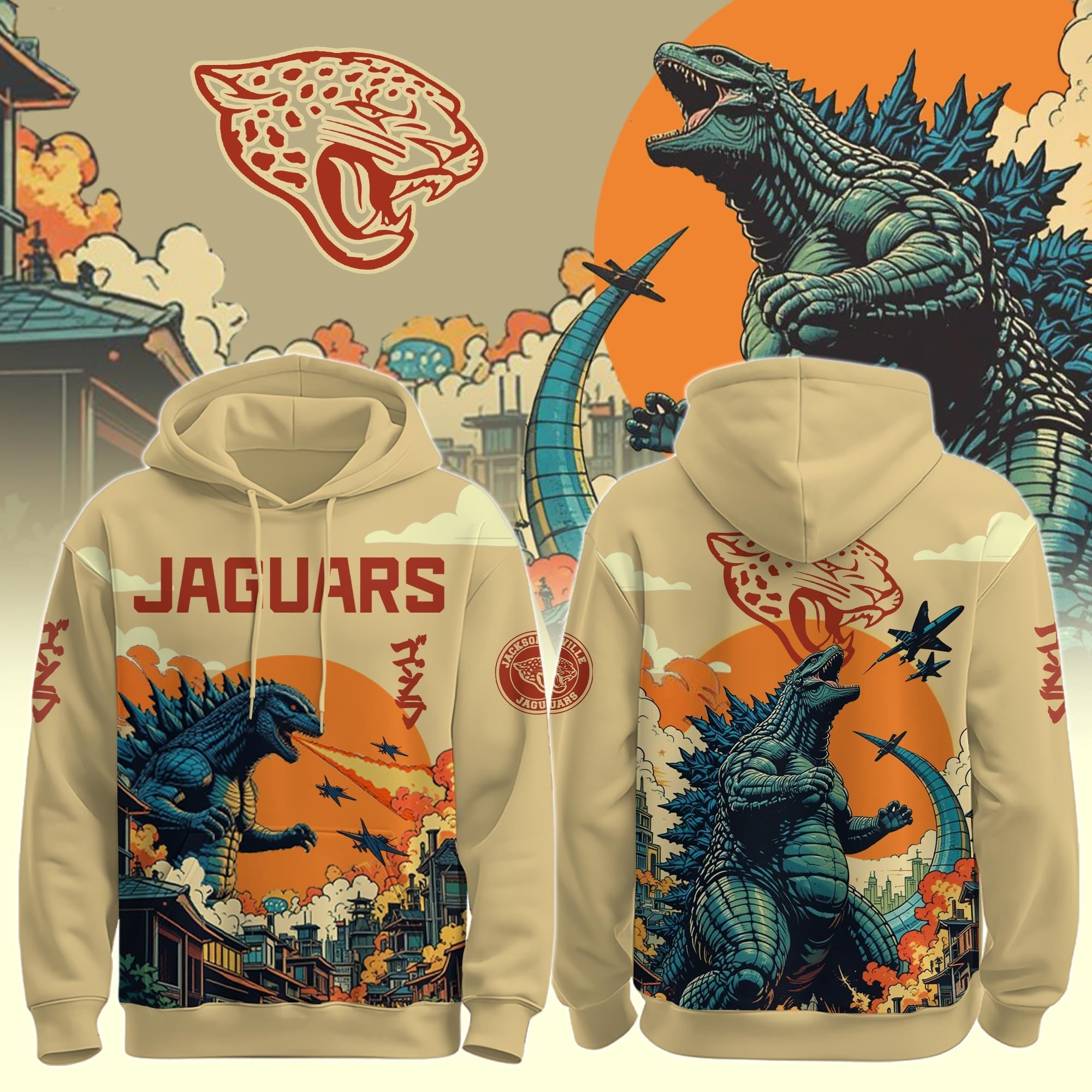 NFL x Godzilla Hoodie Jogger Cap