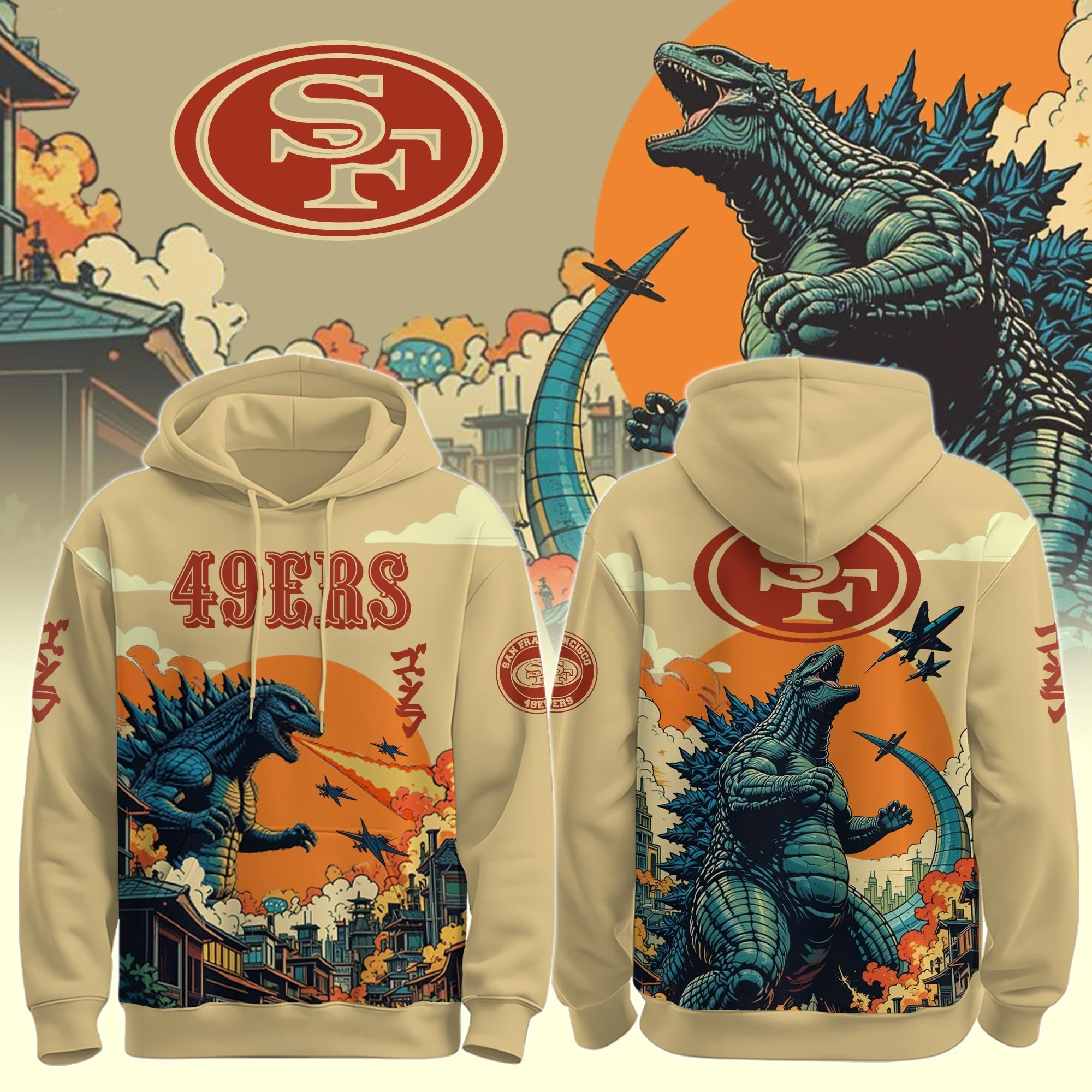 NFL x Godzilla Hoodie Jogger Cap