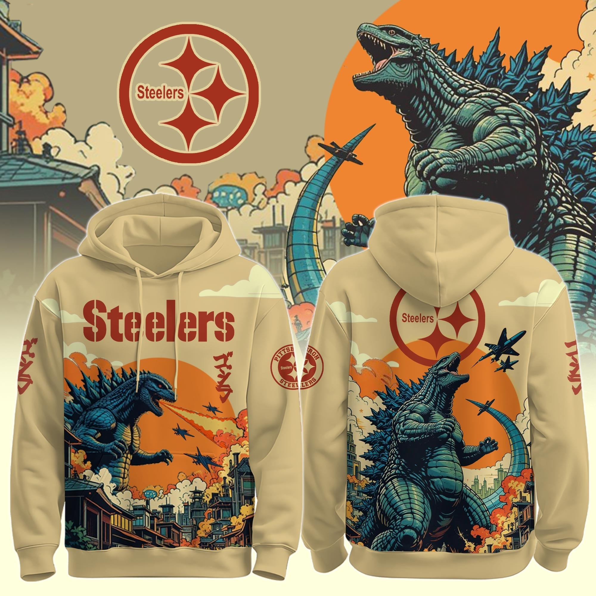 NFL x Godzilla Hoodie Jogger Cap