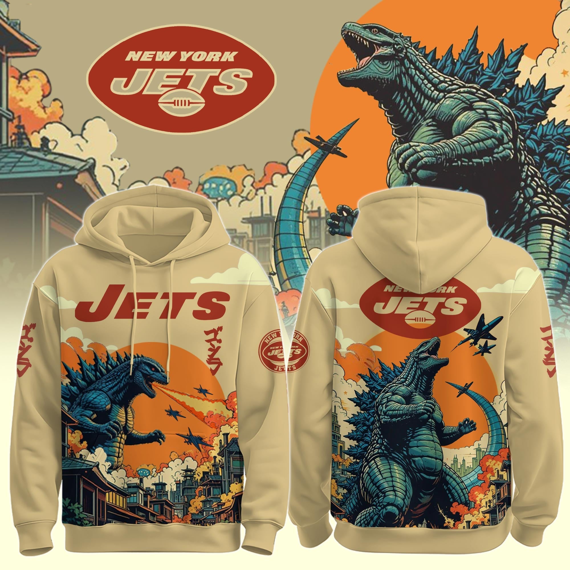 NFL x Godzilla Hoodie Jogger Cap