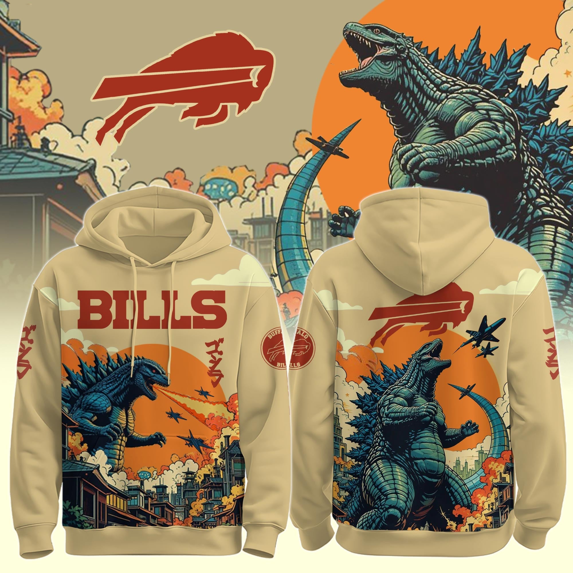 NFL x Godzilla Hoodie Jogger Cap