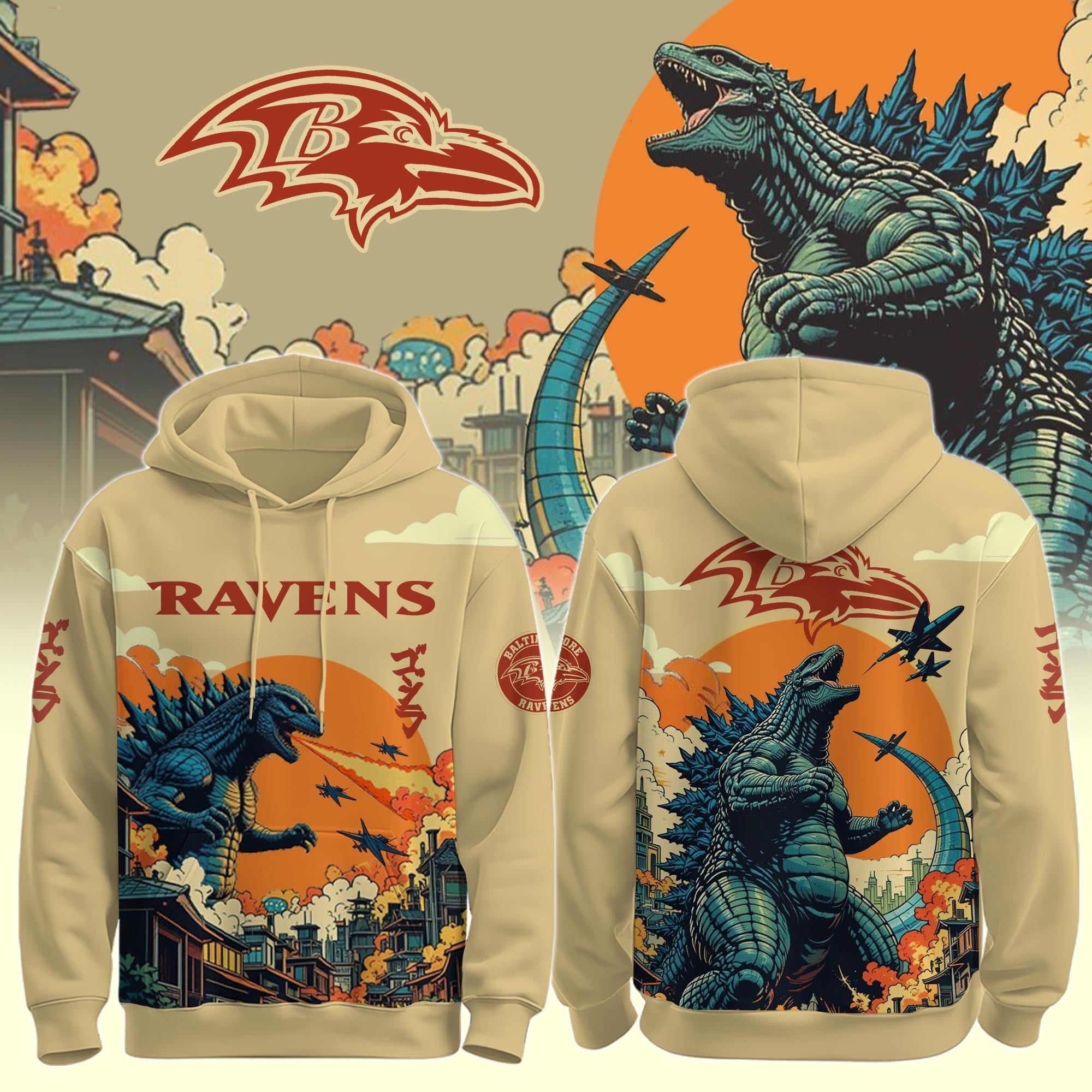 NFL x Godzilla Hoodie Jogger Cap