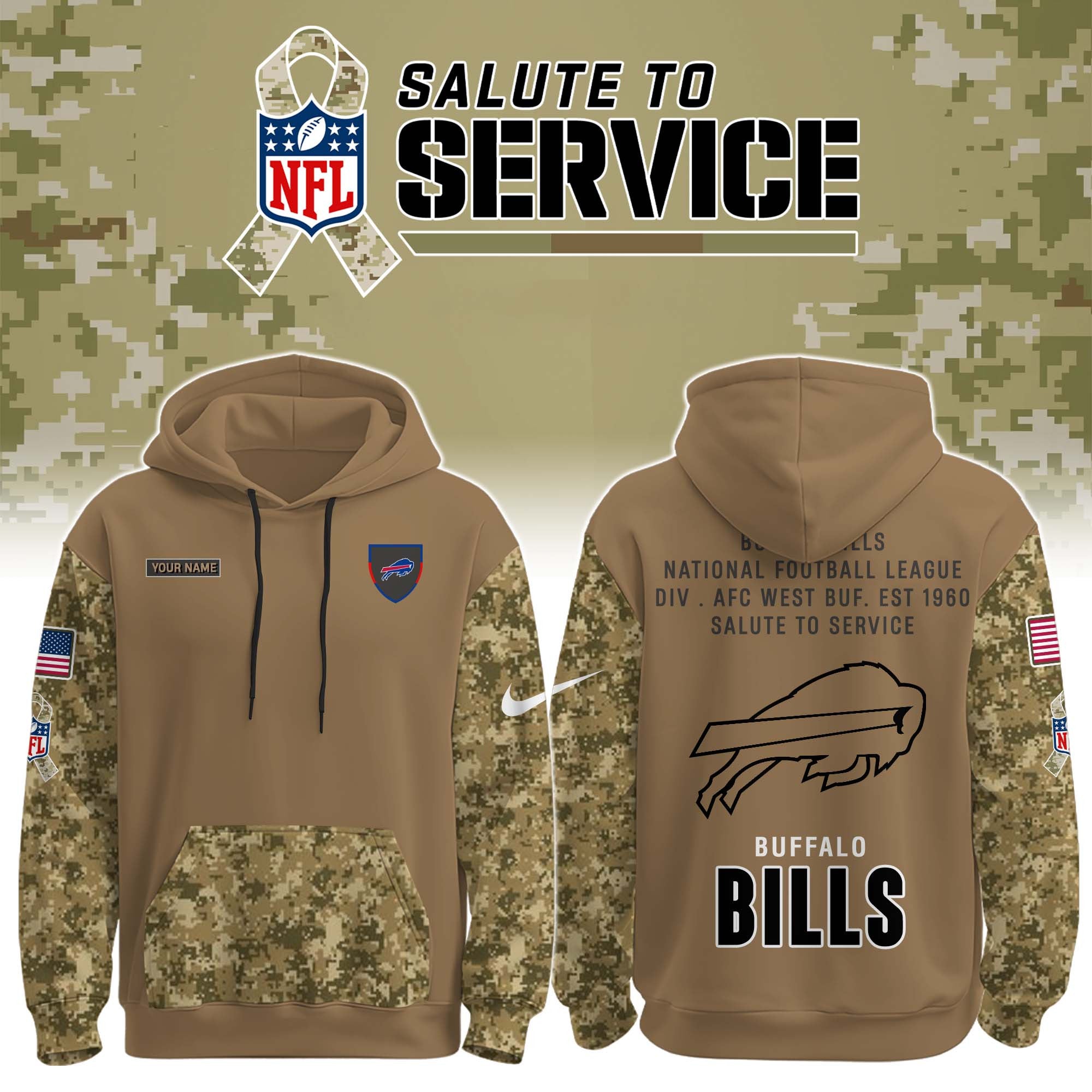 NFL x Salute to Service Hoodie Jogger Cap
