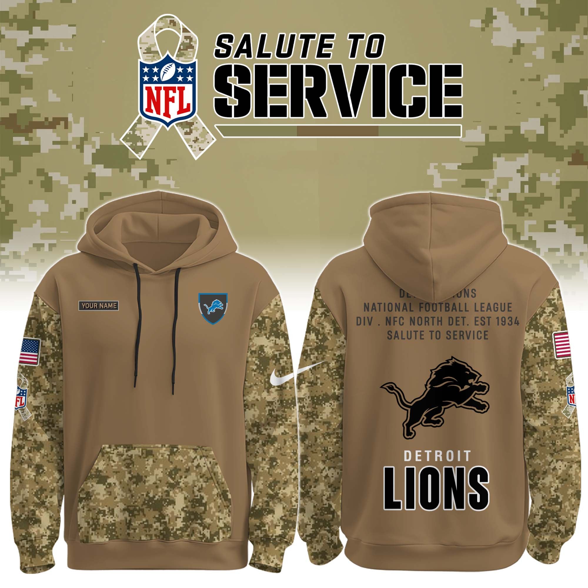 NFL x Salute to Service Hoodie Jogger Cap