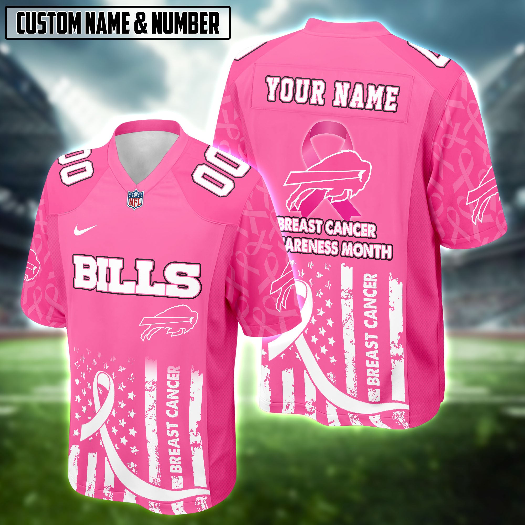 NFL Breast Cancer Awareness Football Jersey Editions Limited 2025