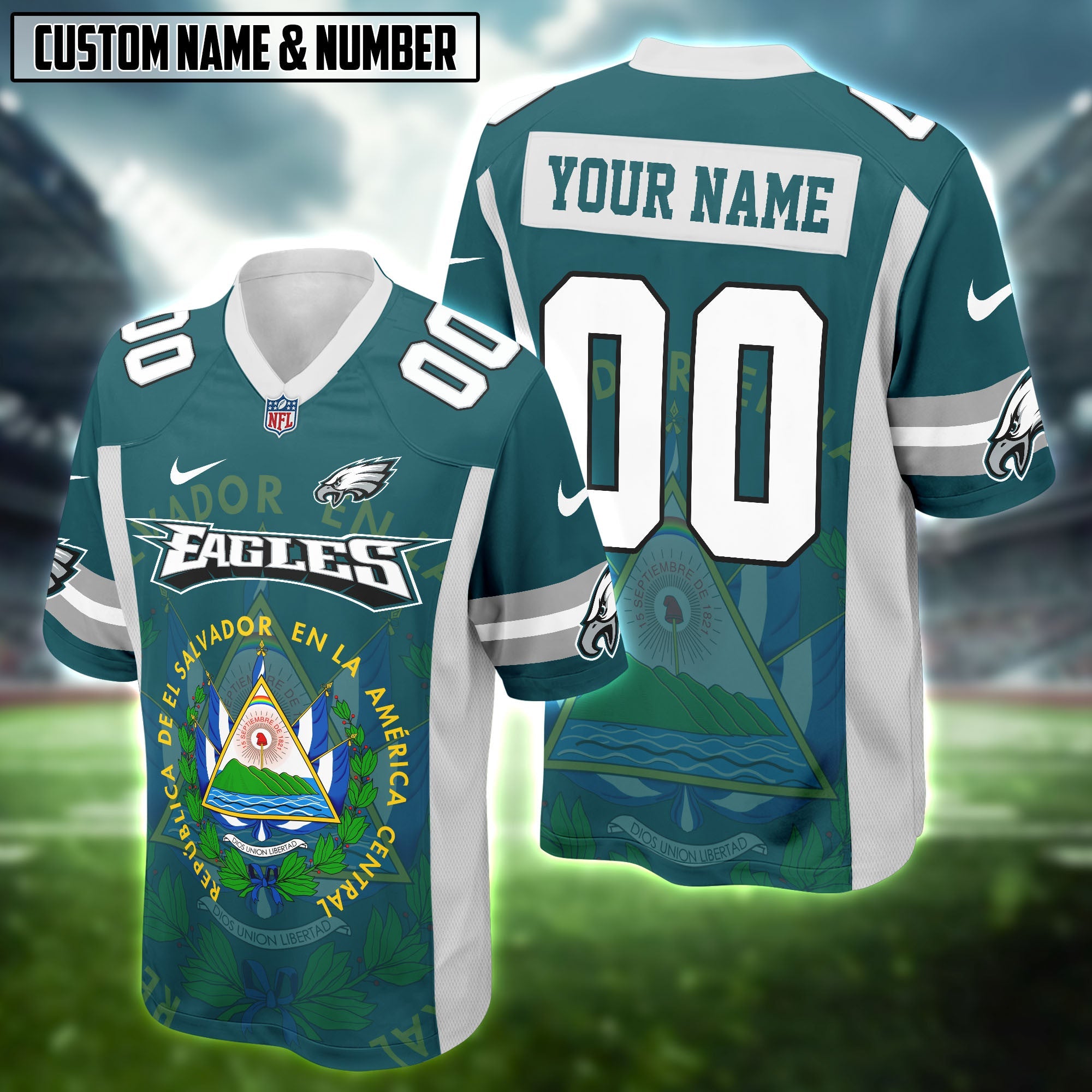 NFL X El Salvador Heritage Football Jersey Editions Limited