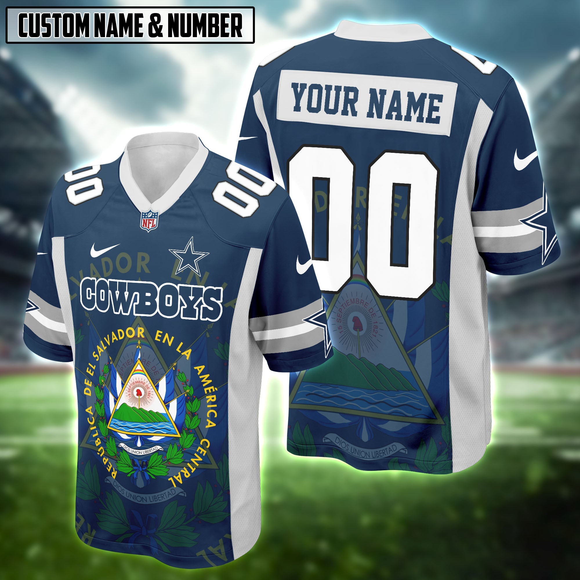 NFL X El Salvador Heritage Football Jersey Editions Limited