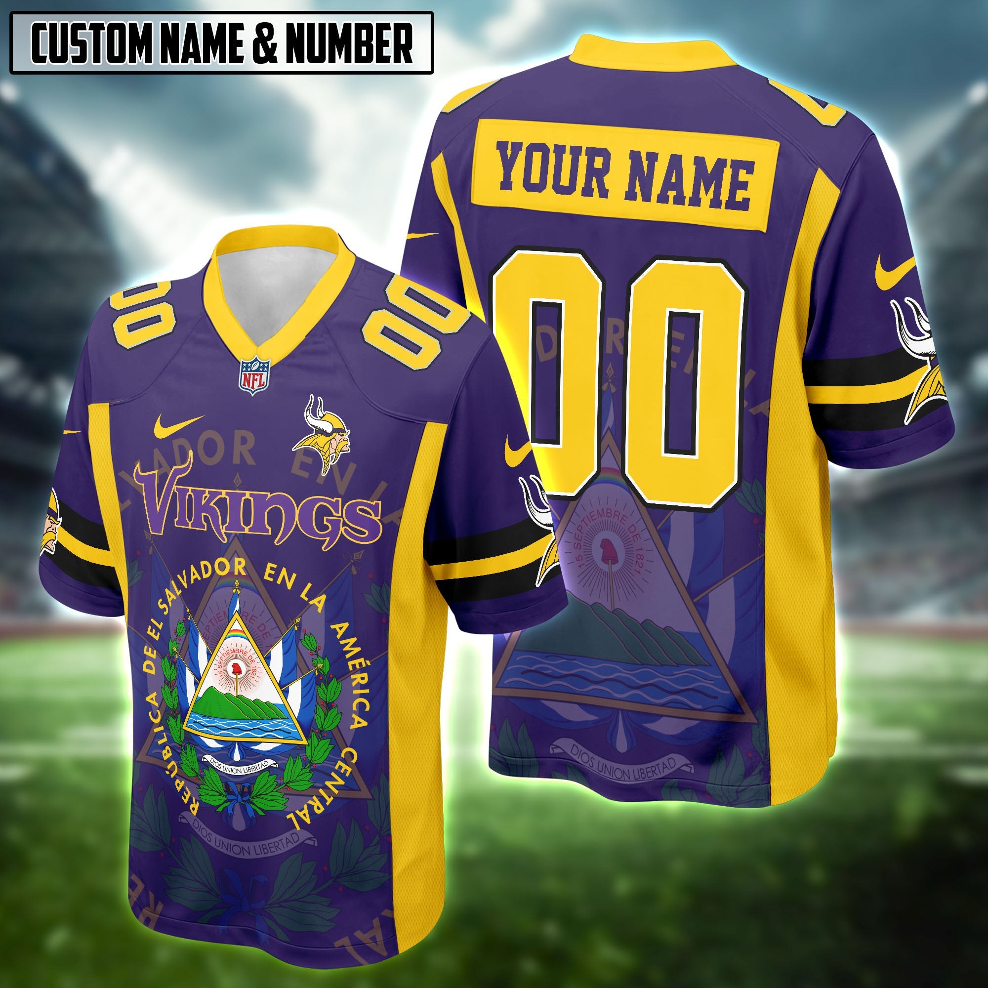 NFL X El Salvador Heritage Football Jersey Editions Limited