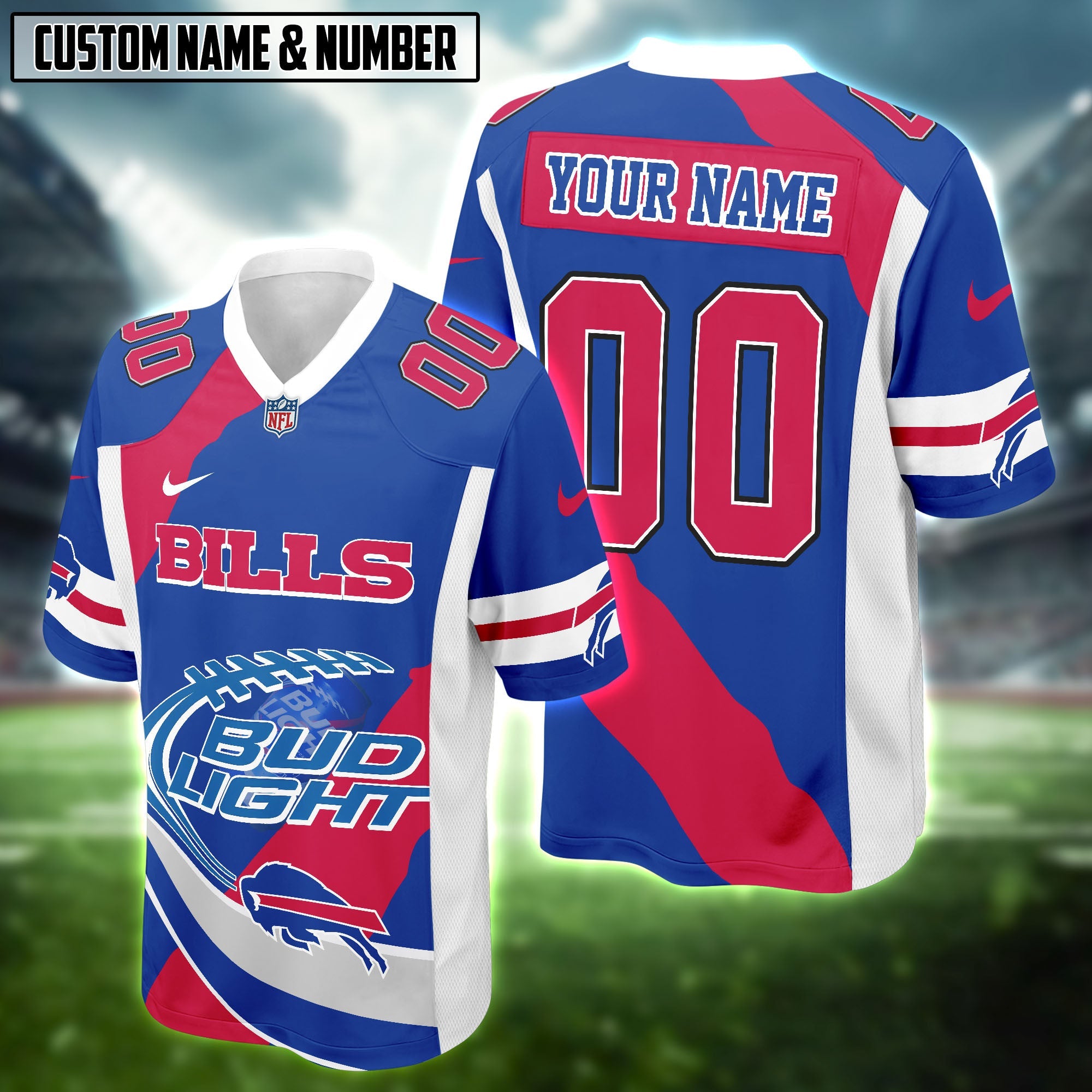 NFL X Bud Light Beer Football Jersey Editions Limited