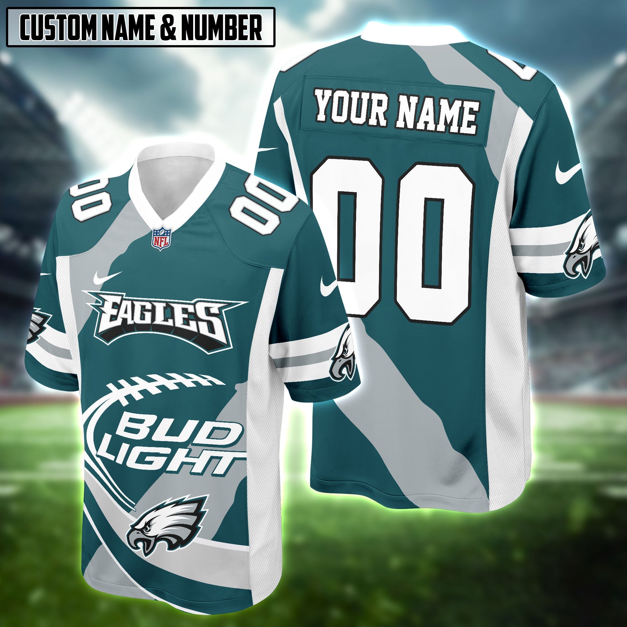 NFL X Bud Light Beer Football Jersey Editions Limited