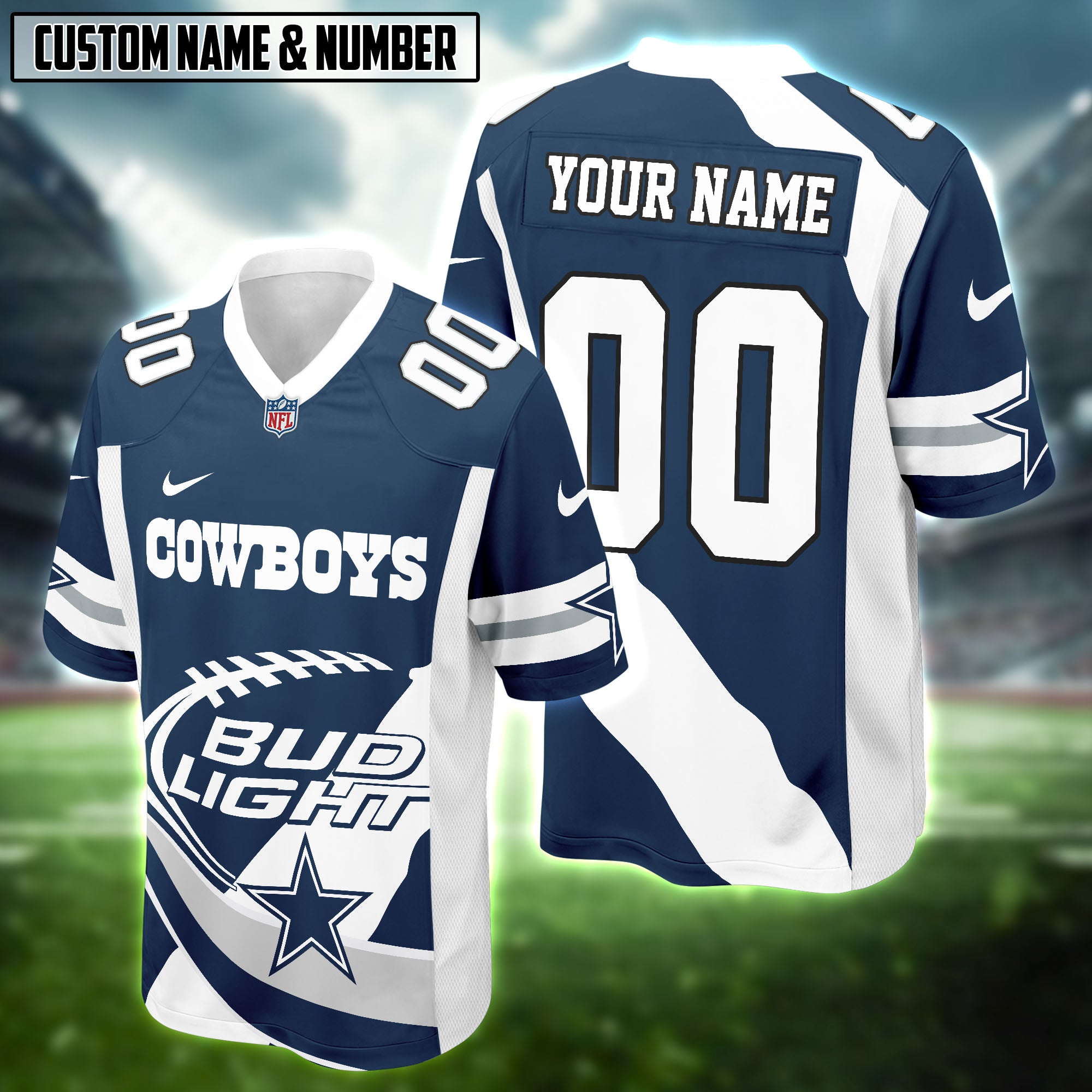 NFL X Bud Light Beer Football Jersey Editions Limited