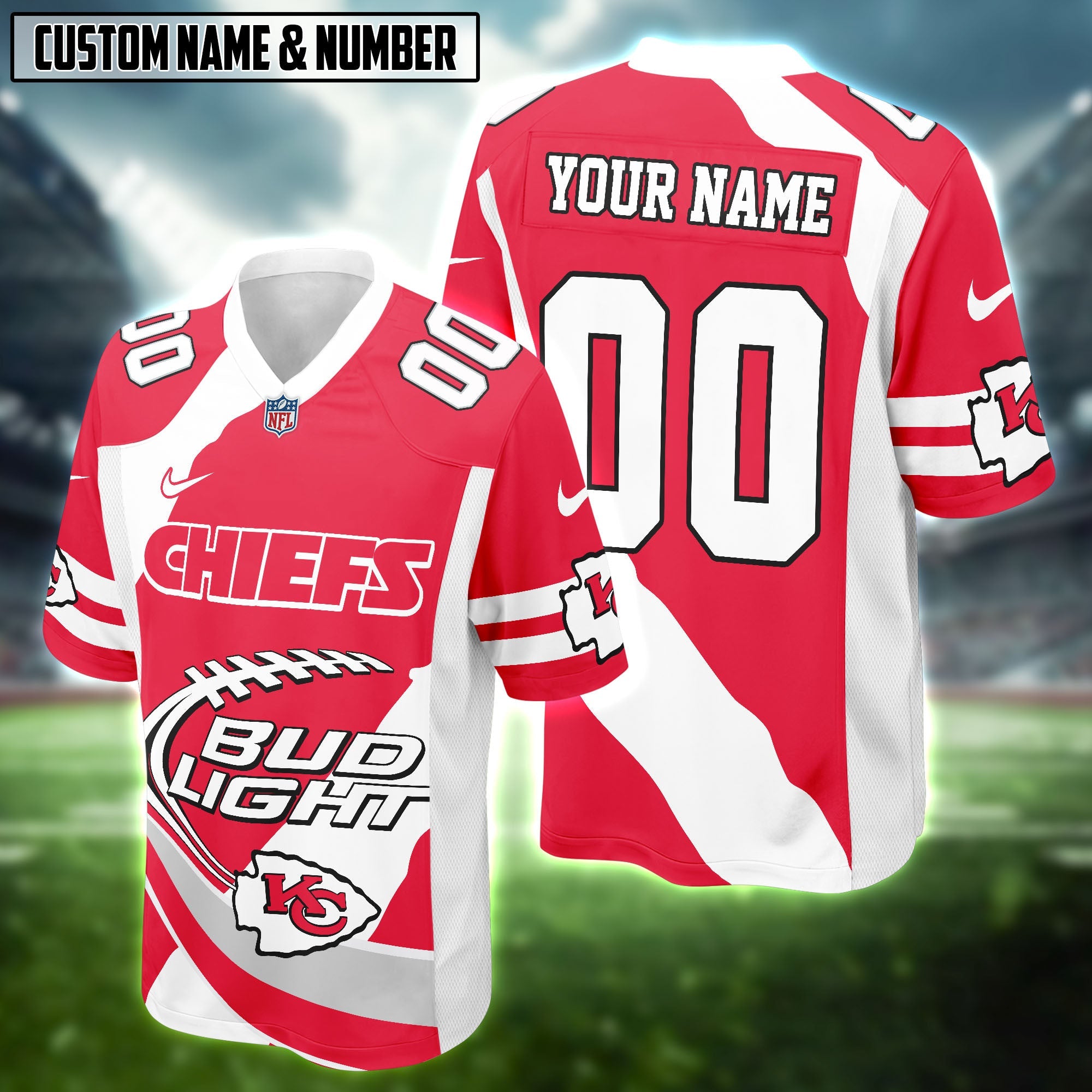 NFL X Bud Light Beer Football Jersey Editions Limited