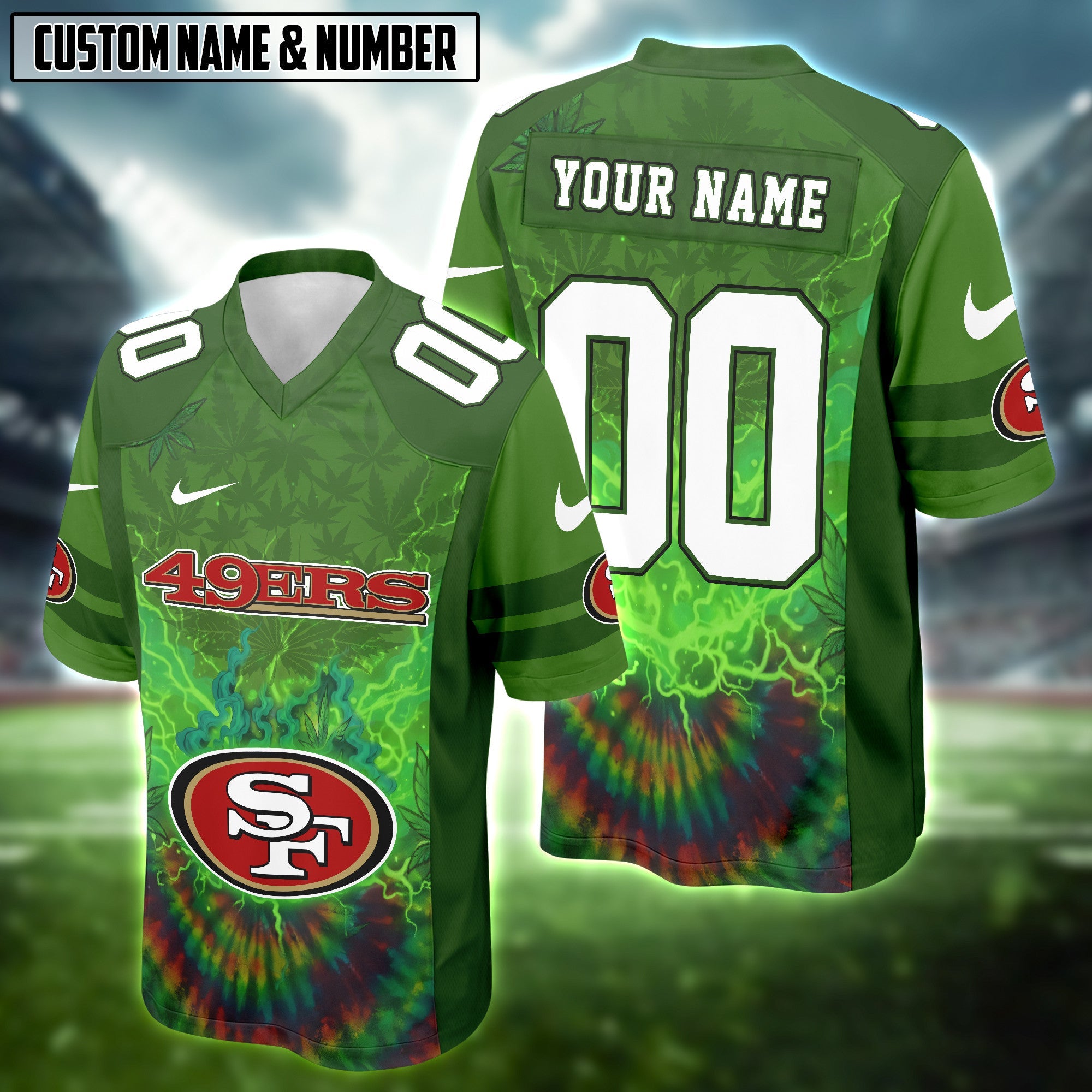 NFL X Canabis Weeb High Football Jersey Editions Limited