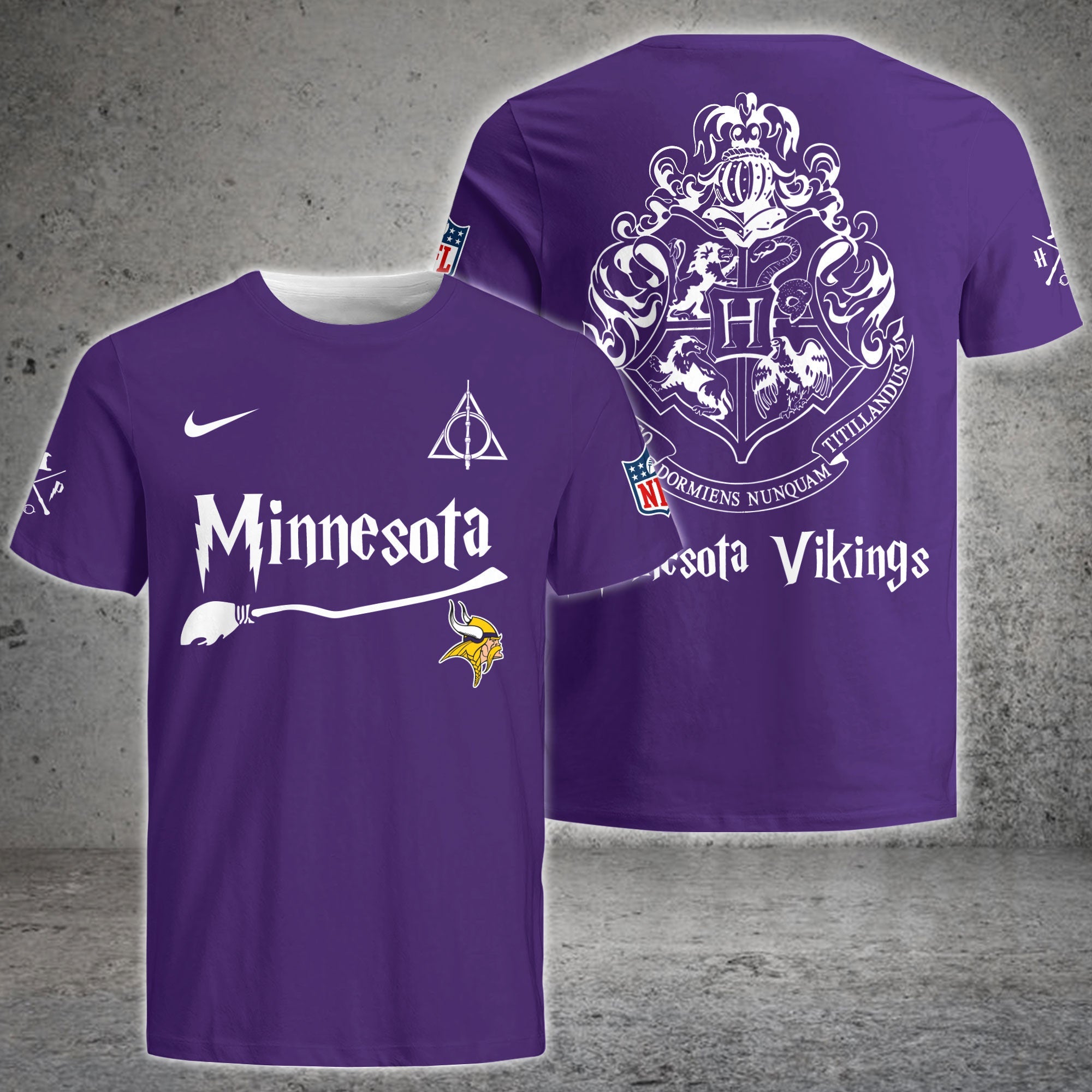 Minnesota Vikings Harry Potter Combo Tshirt | Jogger | Cap