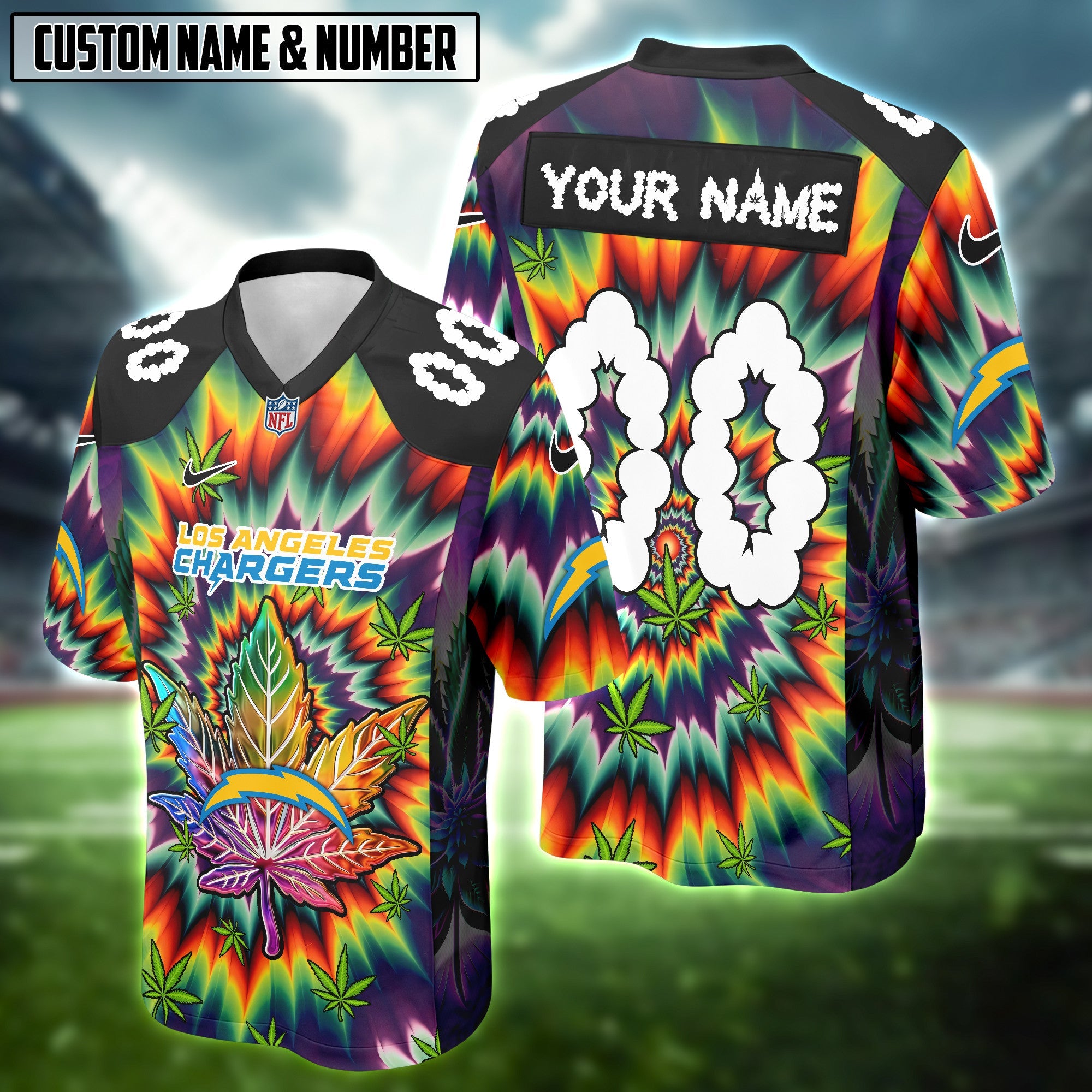 NFL X Canabis Weeb High Lovers Football Jersey Editions Limited