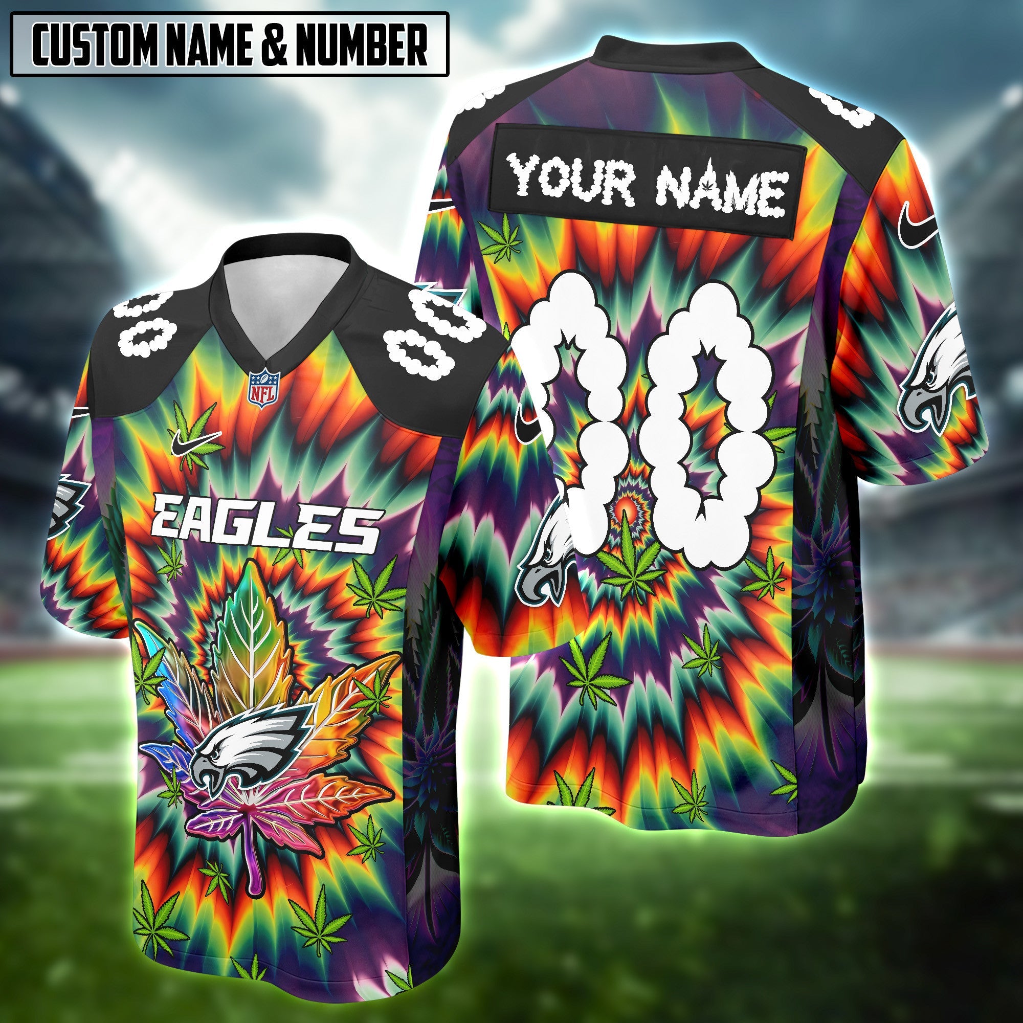 NFL X Canabis Weeb High Lovers Football Jersey Editions Limited